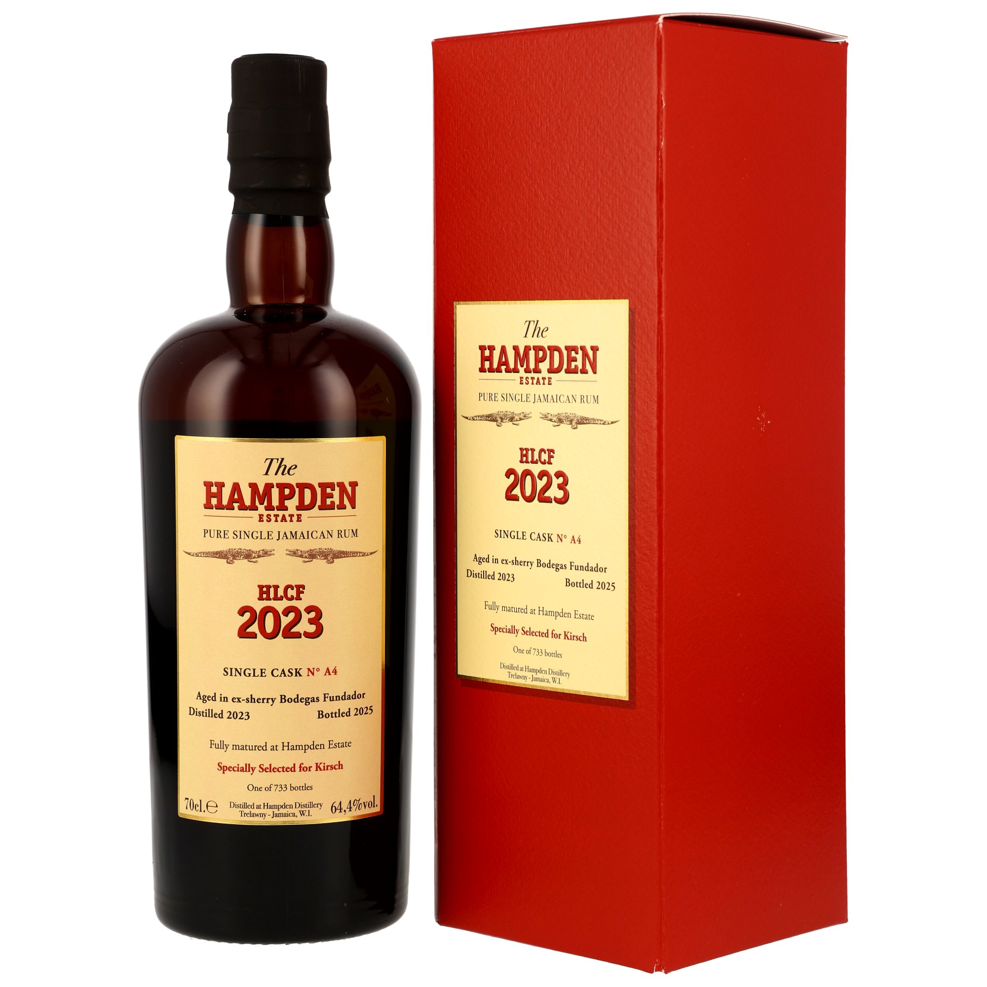 Hampden 2023/2025 HLCF Bodegas Fundador Sherry Cask #A4 Kirsch 64.4% 0,7l