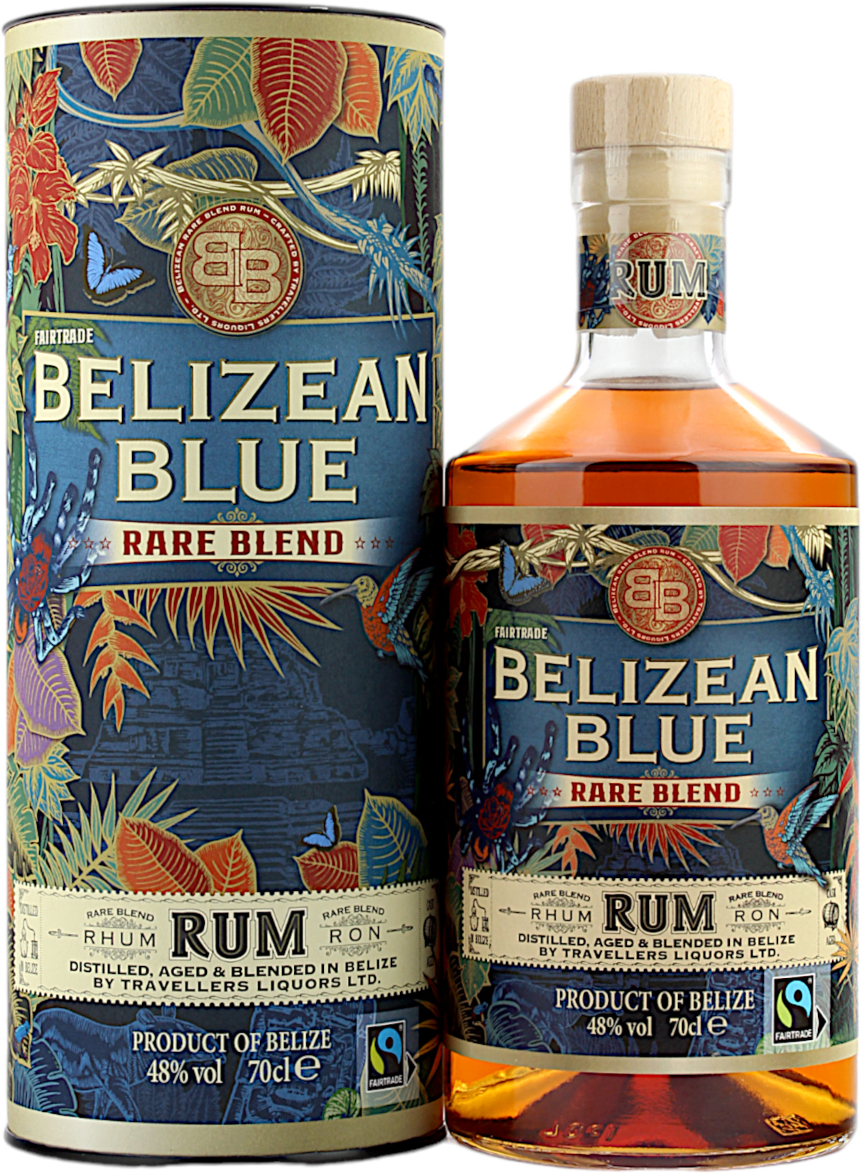 Belizean Blue Rare Blend Rum 48.0% 0,7l