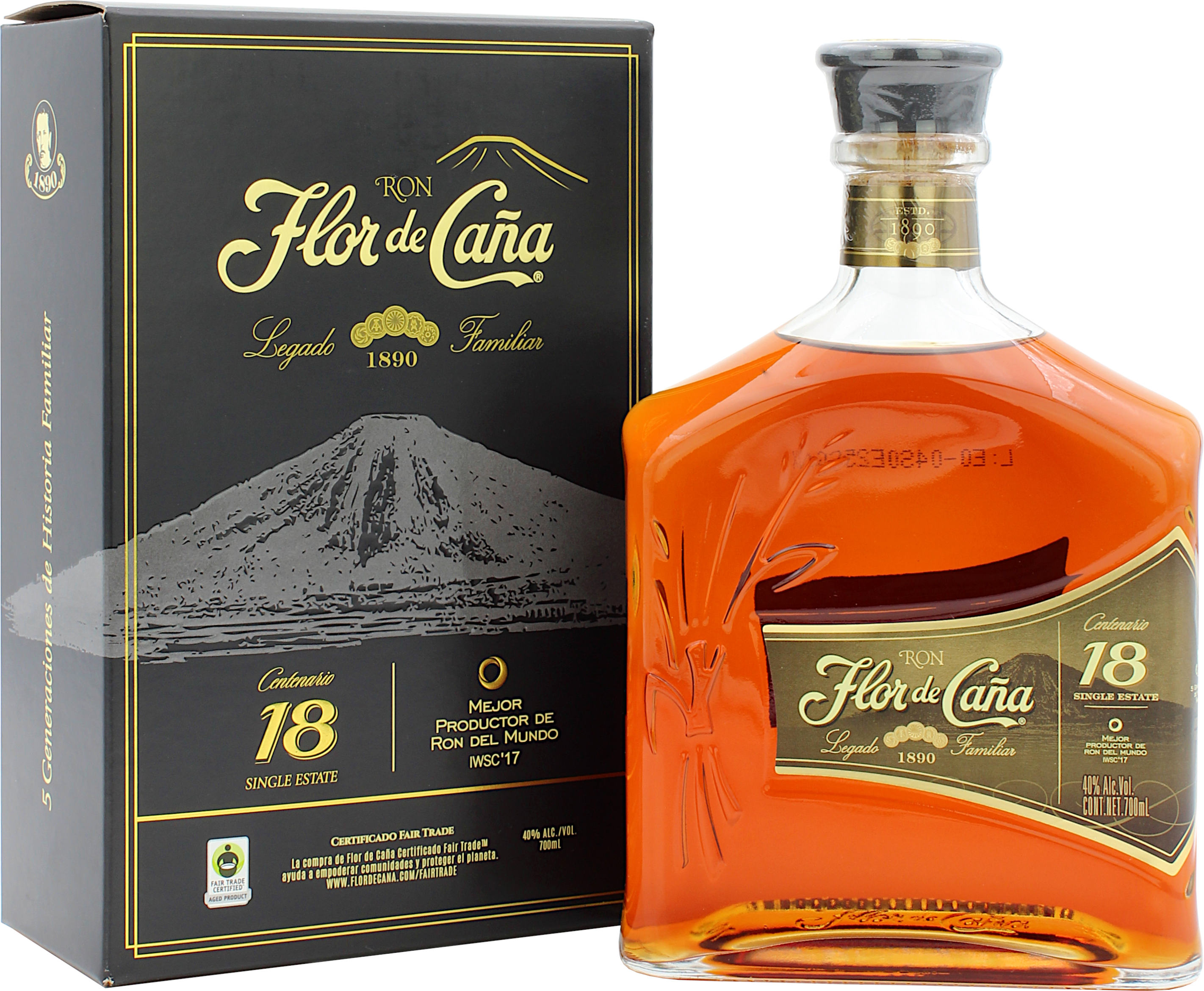 Flor de Cana 18 Jahre Centenario Gold Rum 40.0% 0,7l