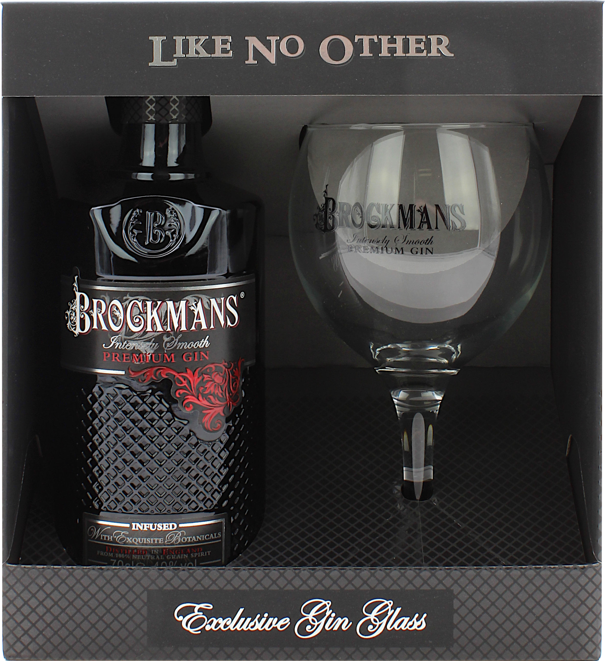 Brockmans Premium Gin Geschenkset mit Ballonglas 40.0% 0,7l