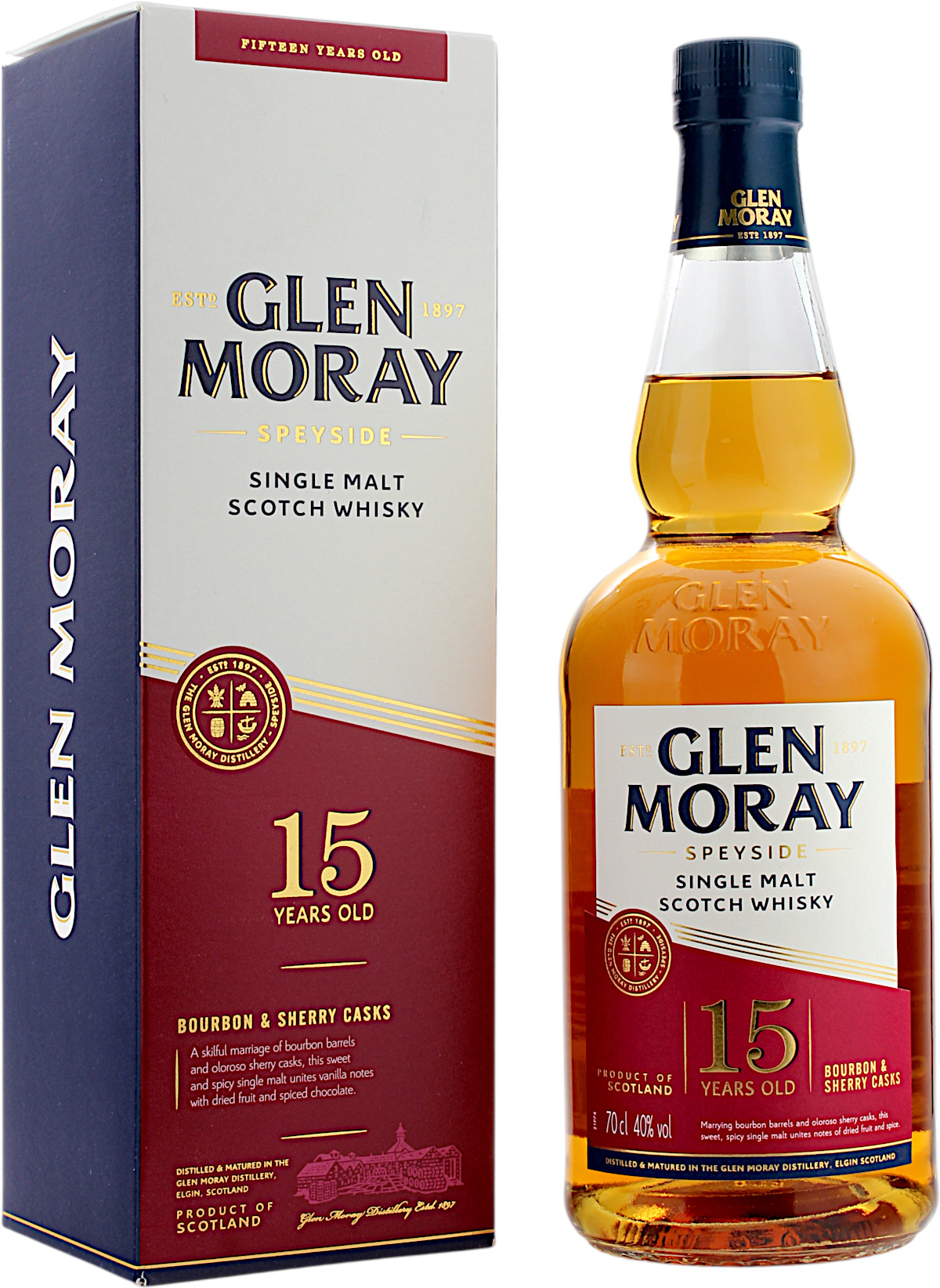 Glen Moray 15 Jahre 40.0% 0,7l