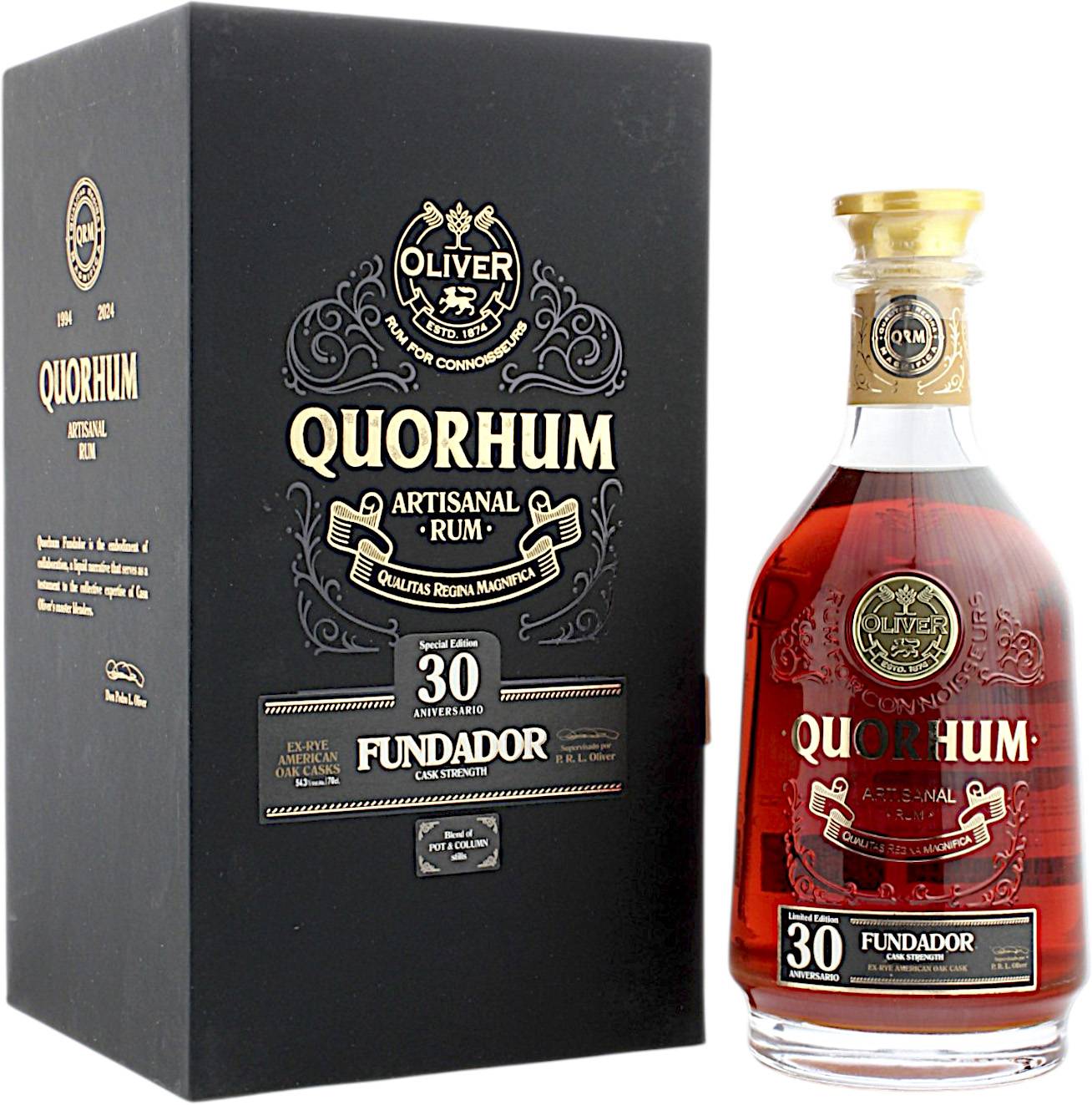 Ron Quorhum 30 Jahre Cask Strength Rum 54.3% 0,7l