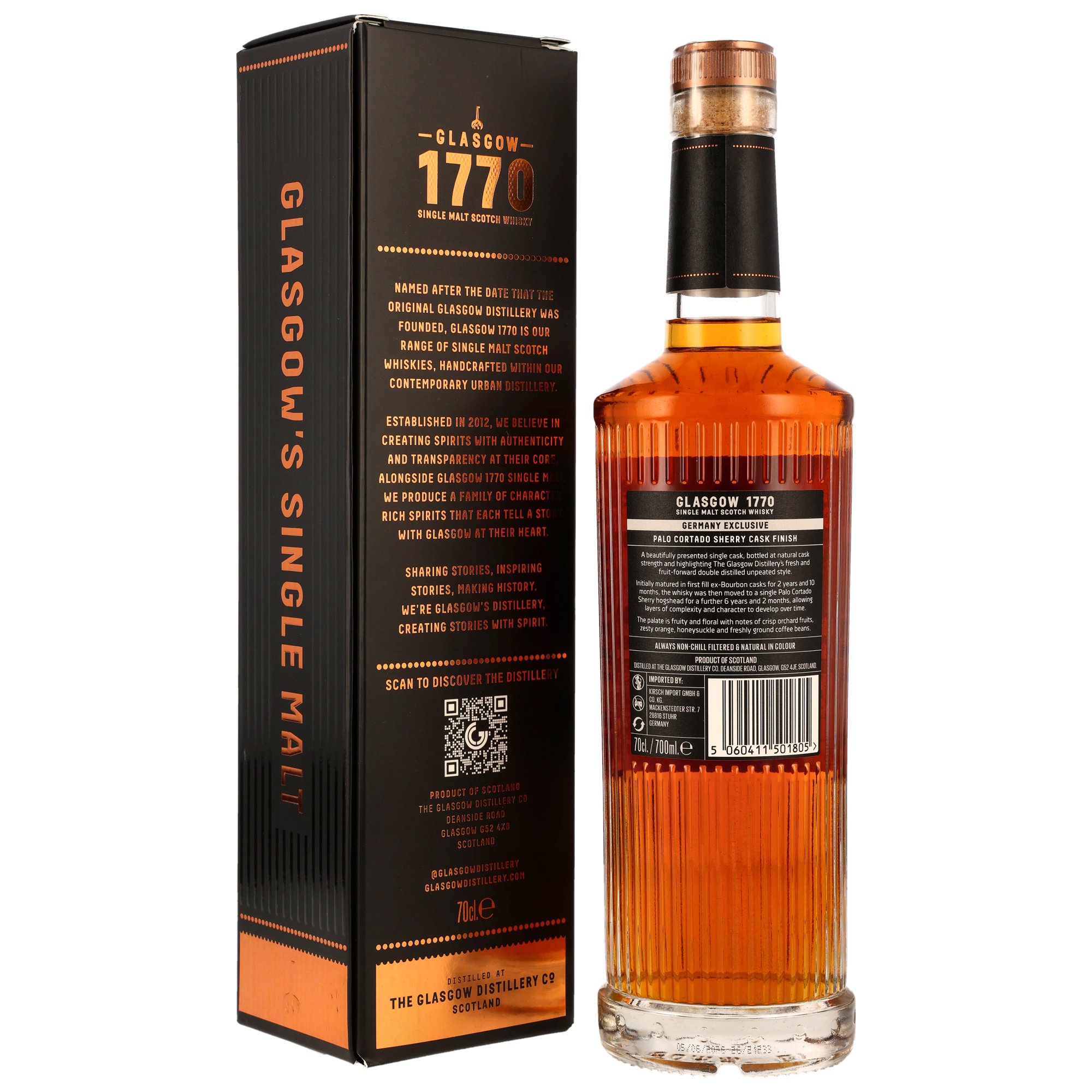 1770 Glasgow 9 Jahre 2017/2026 Palo Cortado Sherry Cask #17/228 Kirsch 50th Anniversary 58.9% 0,7l – Ansicht 2