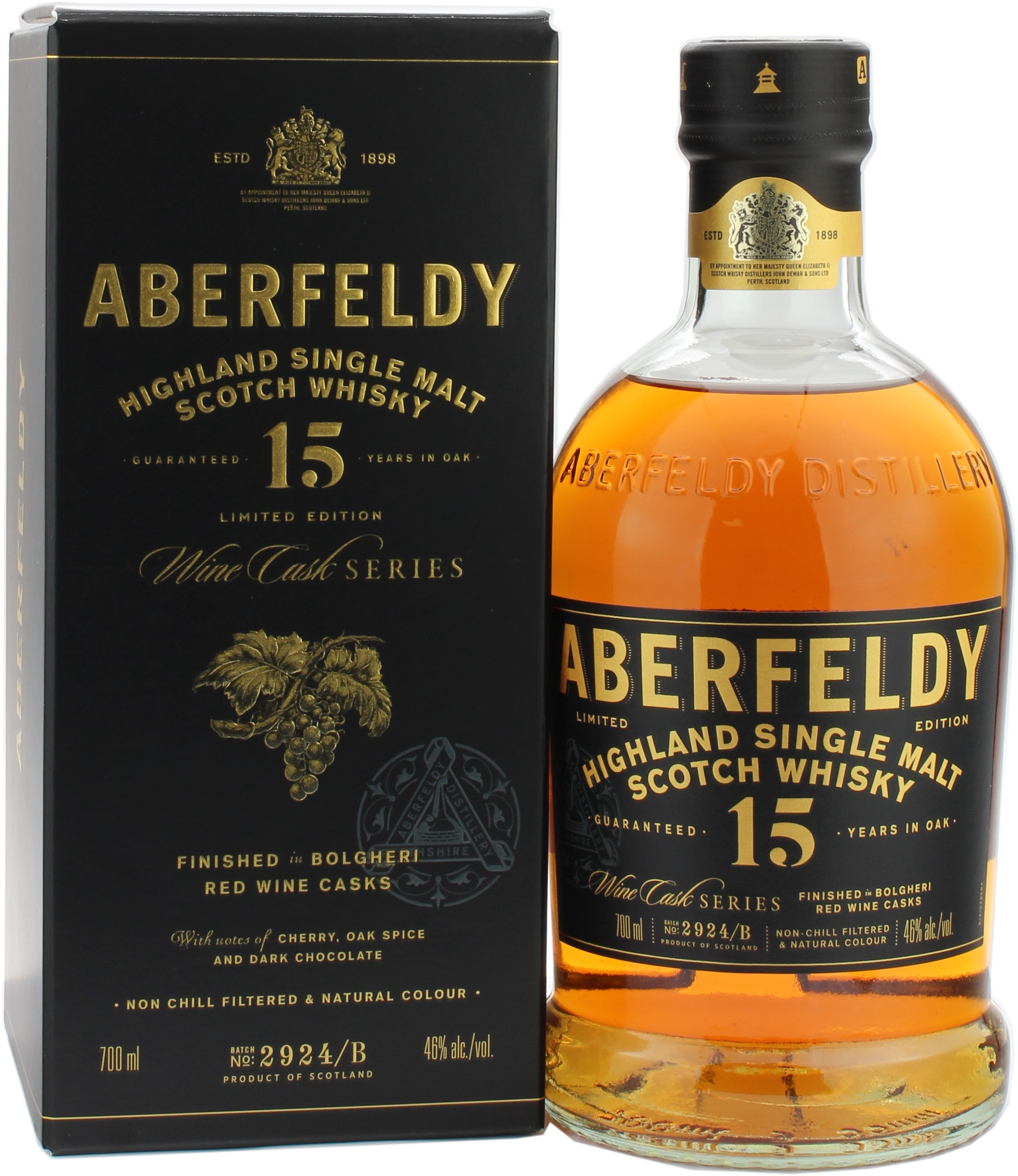 Aberfeldy 15 Jahre Tuscan Red Wine Cask Finish 46.0% 0,7l