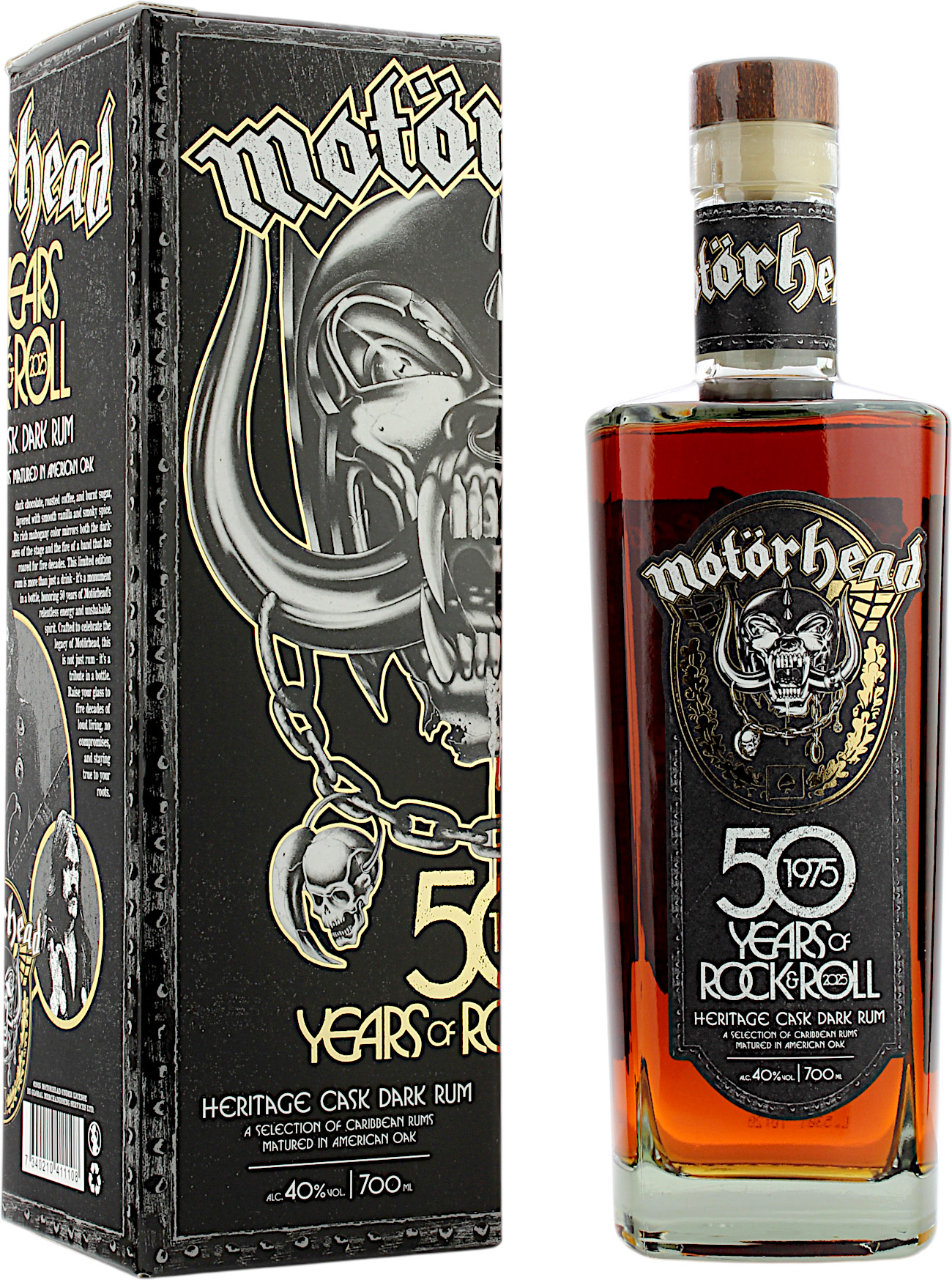 Motörhead 50 Years of Rock & Roll Heritage Cask Dark Rum 40.0% 0,7l