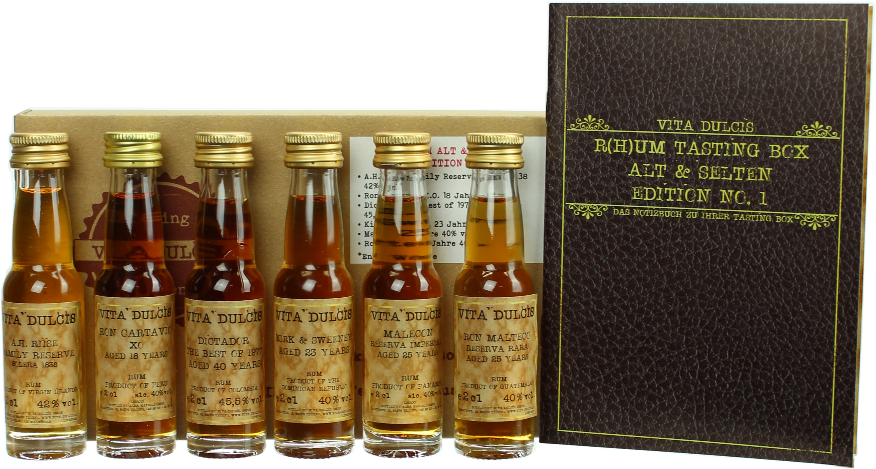 Rum Tasting-Box "Alt und selten" 41.3% 6x20ml