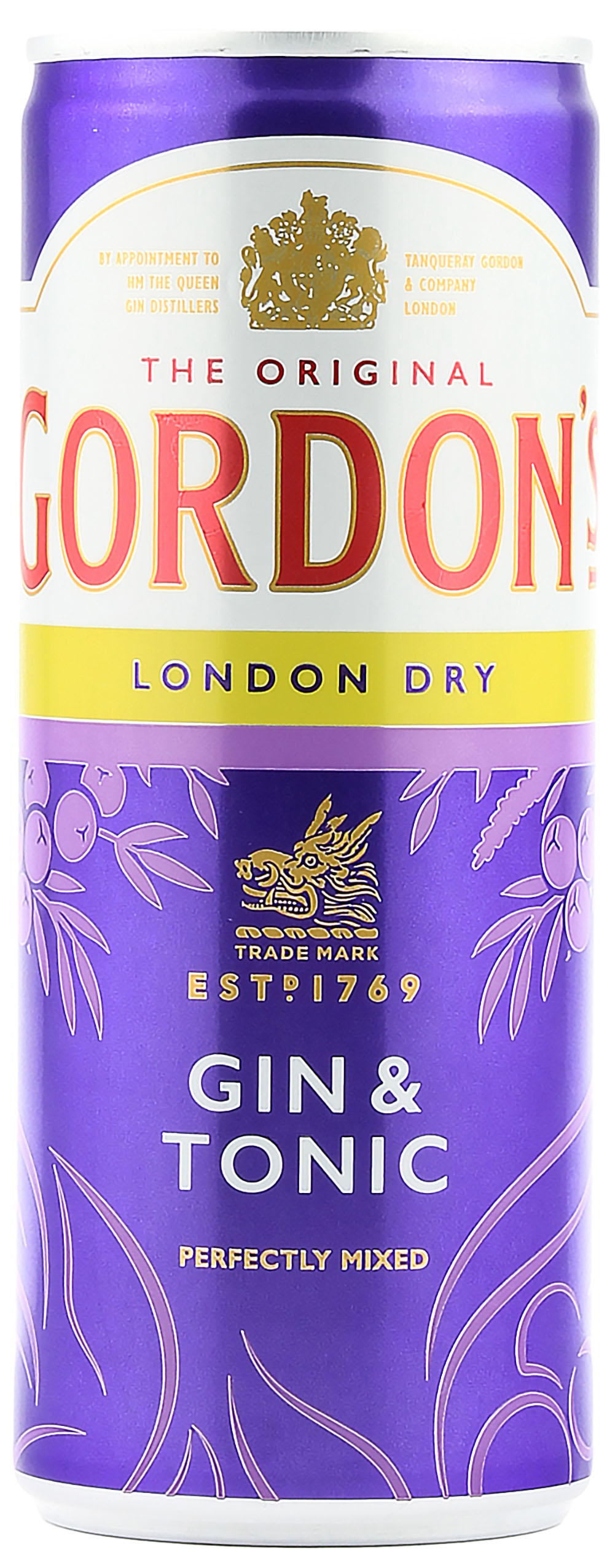 Gordon's London Dry Gin & Tonic Water Mix-Getränk (Einweg) 10.0% 0,25l