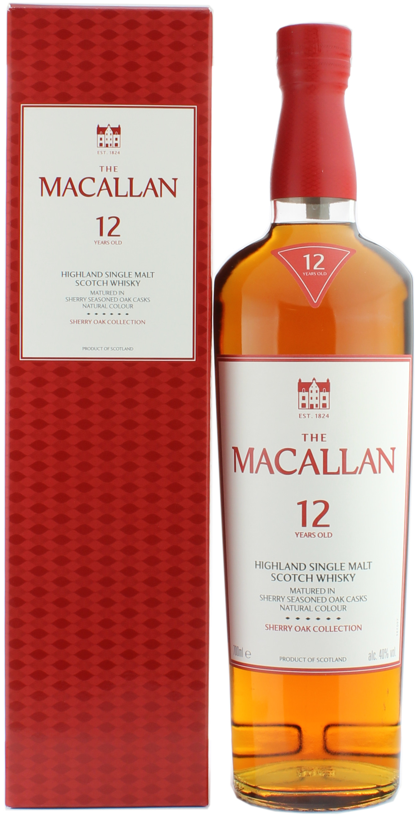 Macallan Sherryfass 12 Jahre neues Design 2025 40.0% 0,7l
