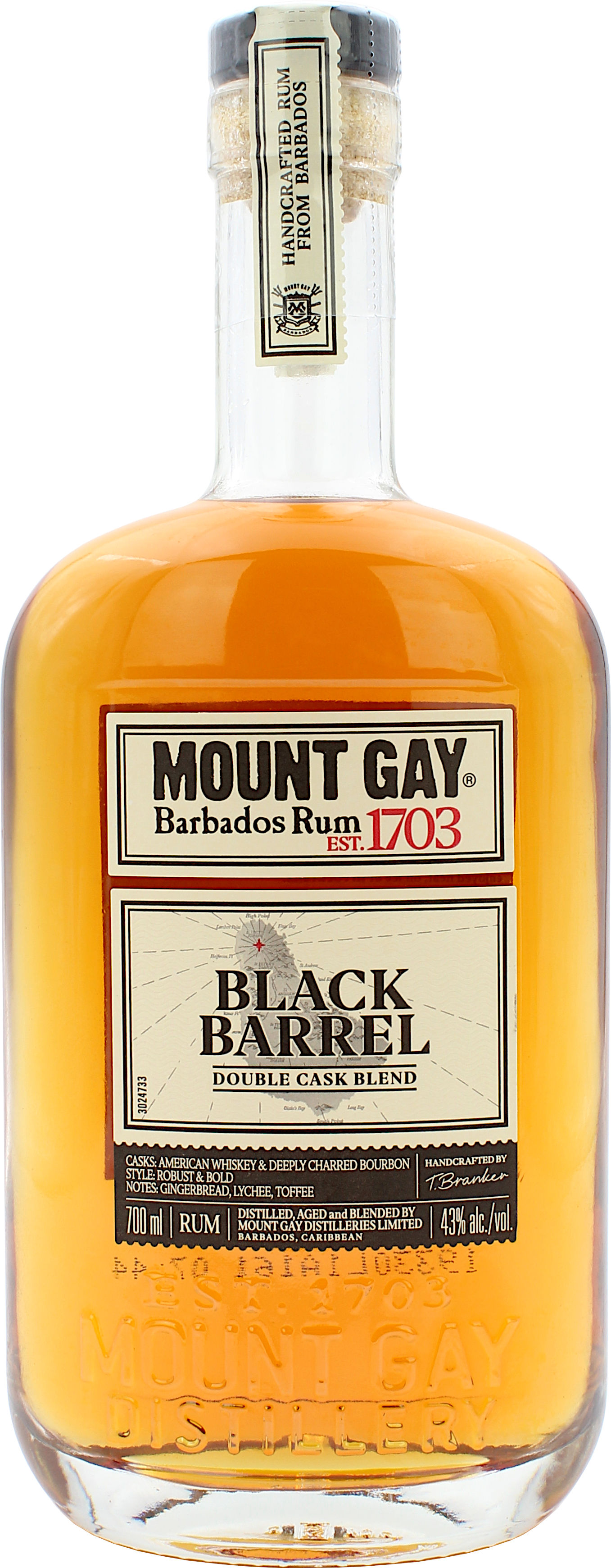 Mount Gay Black Barrel Double Cask Rum 43.0% 0,7l