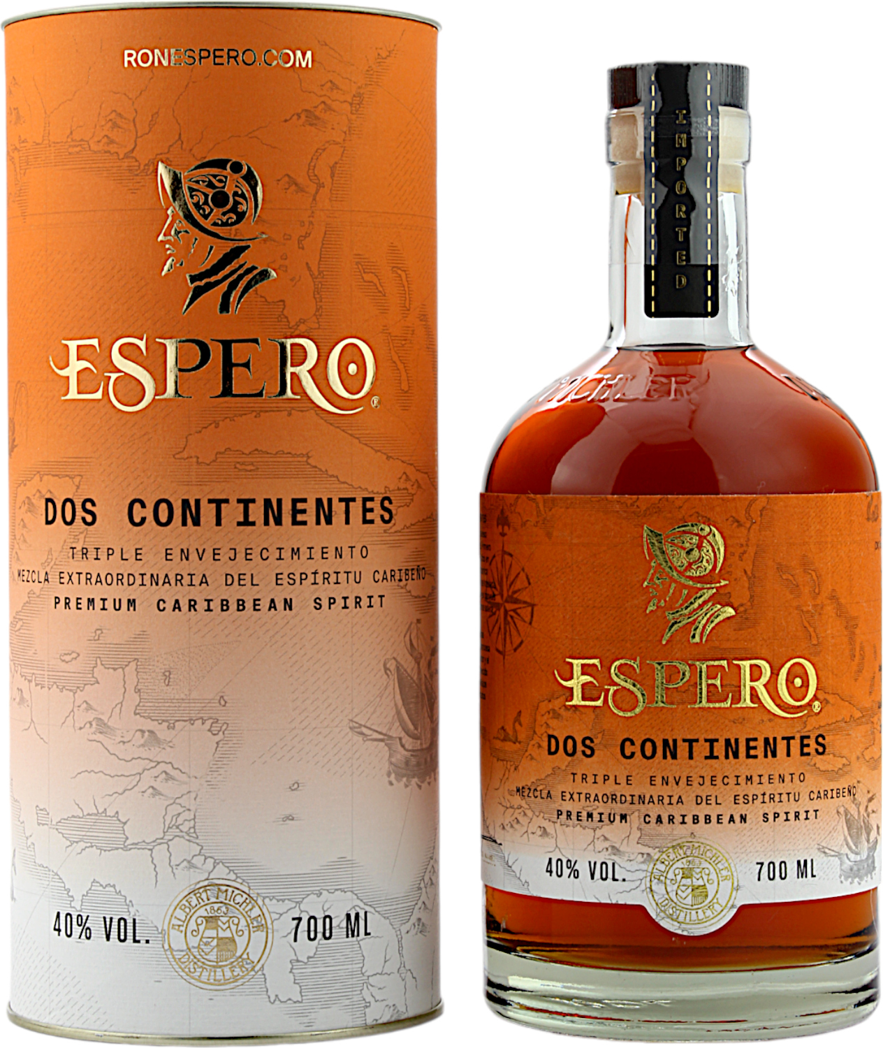 Ron Espero Dos Continentes 40.0% 0,7l