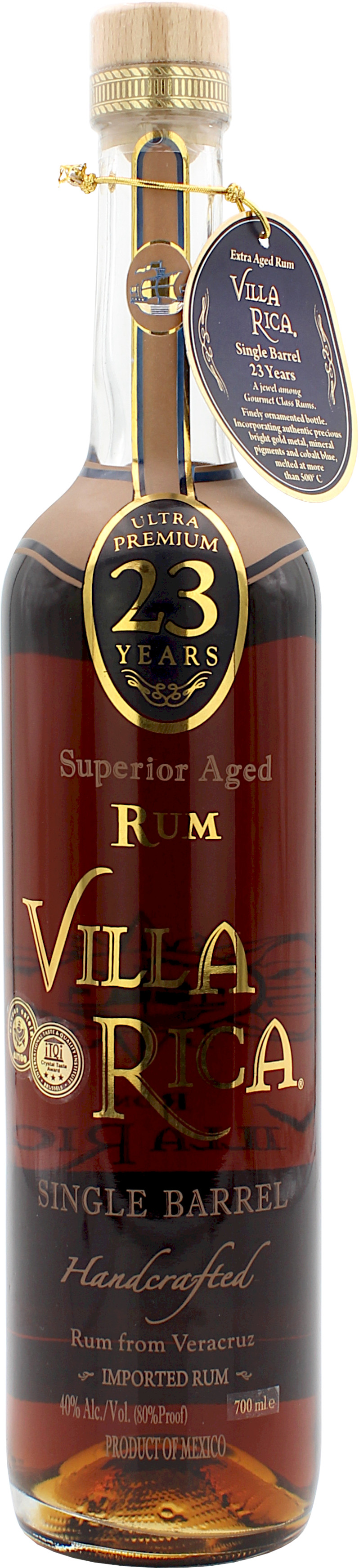 Villa Rica Single Barrel Ultra Premium 23 Jahre Rum 40.0% 0,7l