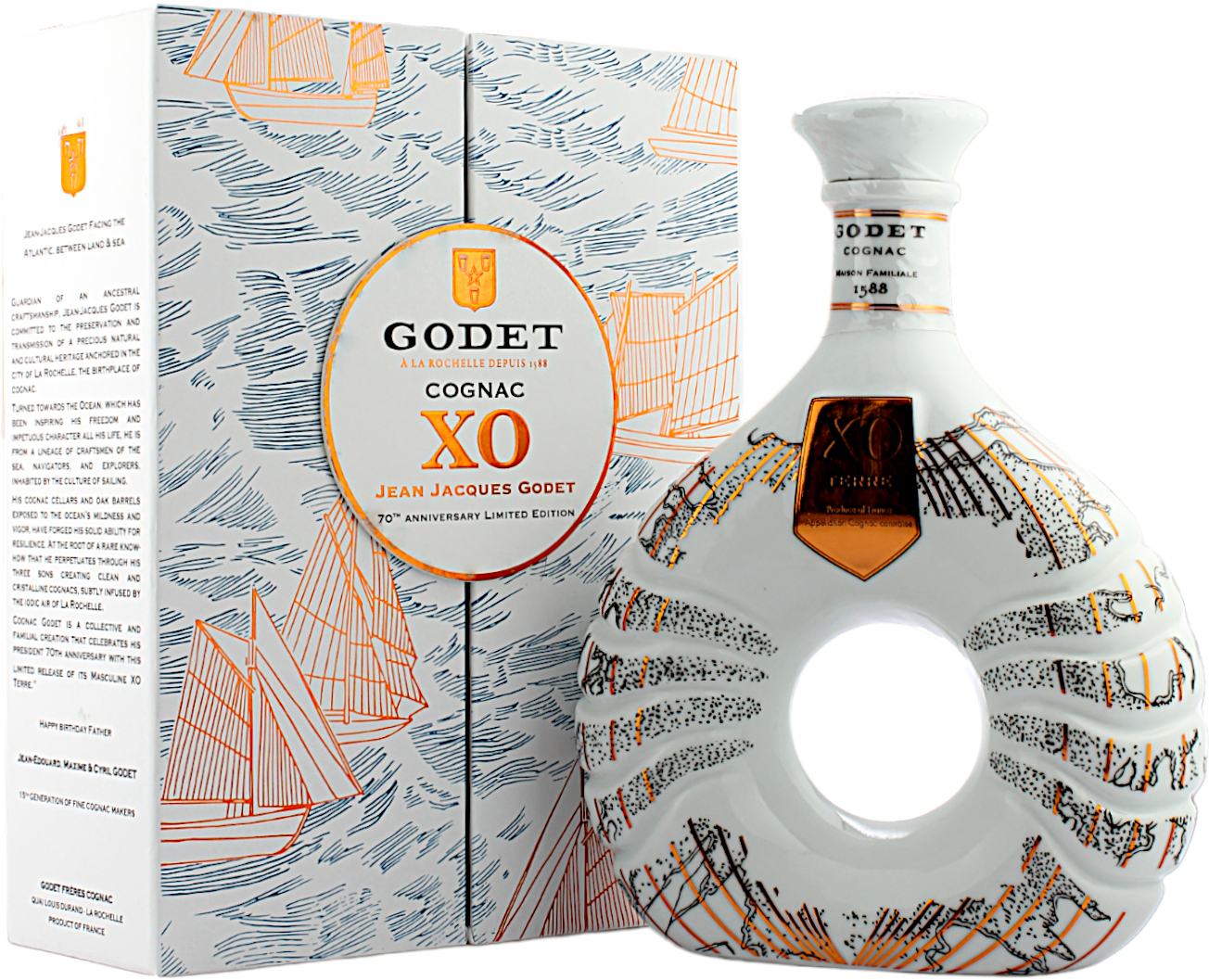 Godet Cognac XO Terre Ceramic Limited Edition 40.0% 0,7l