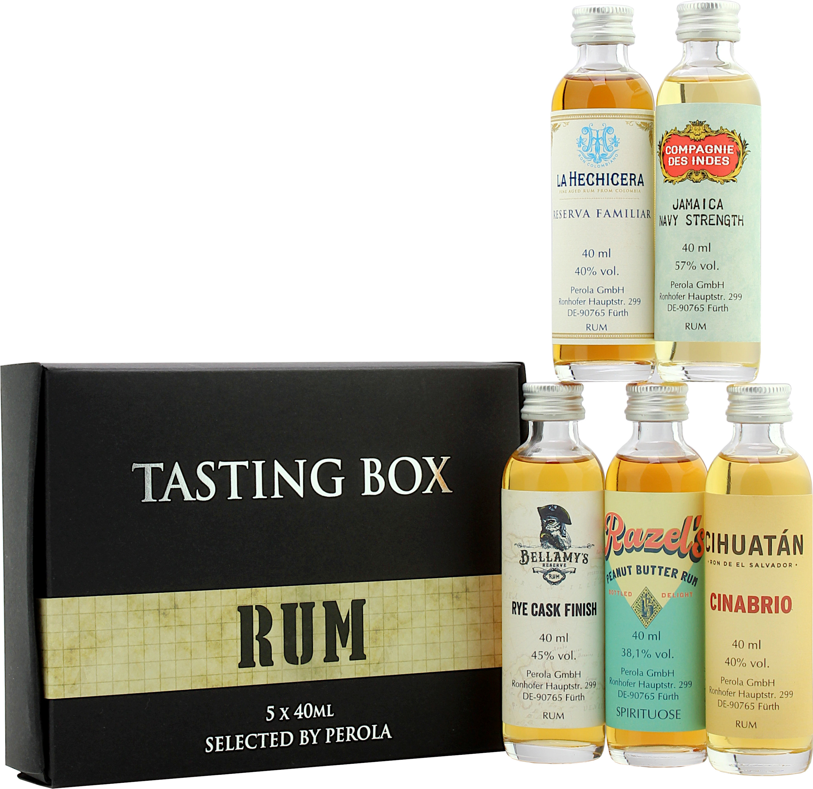 Perola Rum Tasting Box Edition 2021 44.0% 0,2l