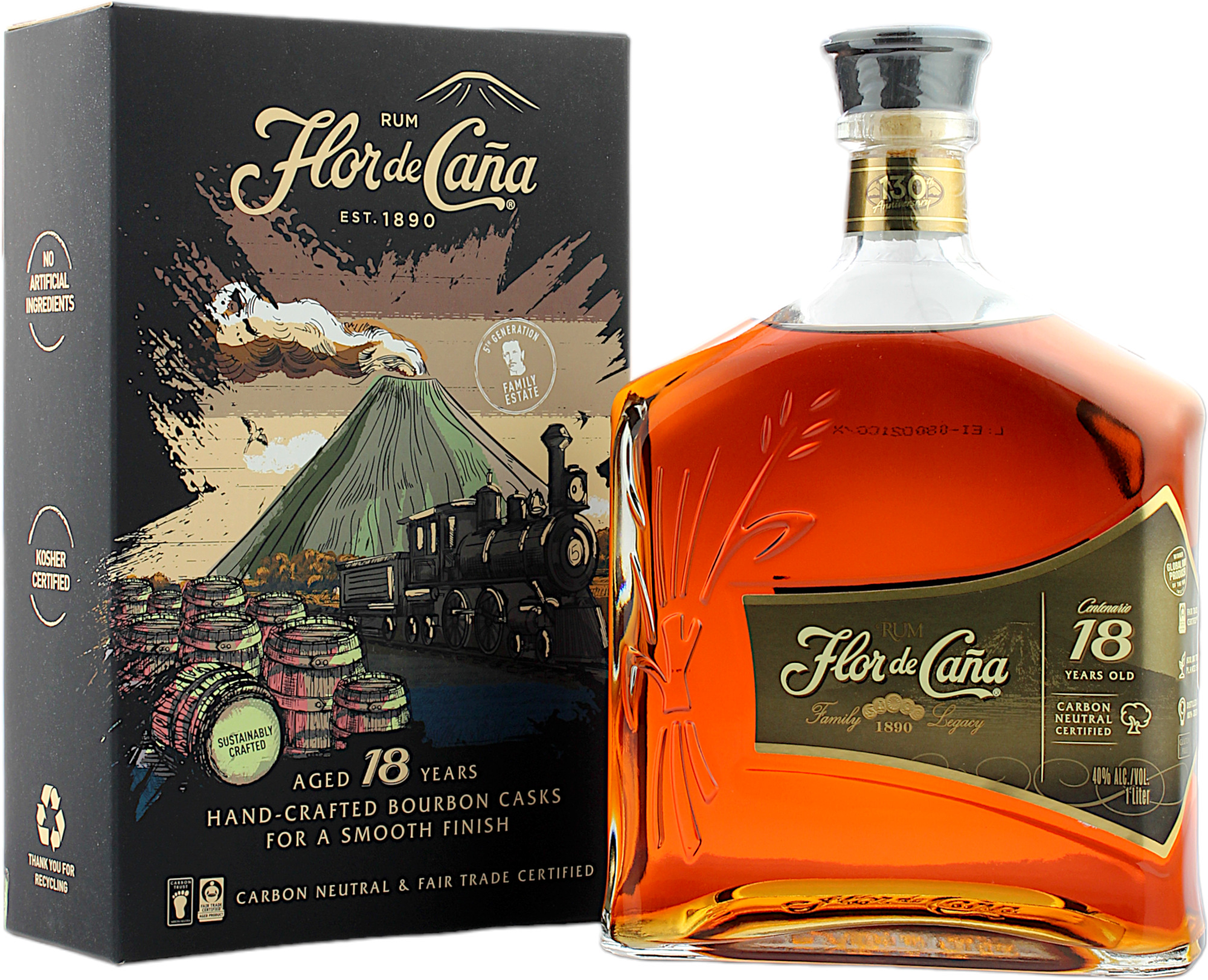 Flor de Cana 18 Jahre 40.0% 1 Liter