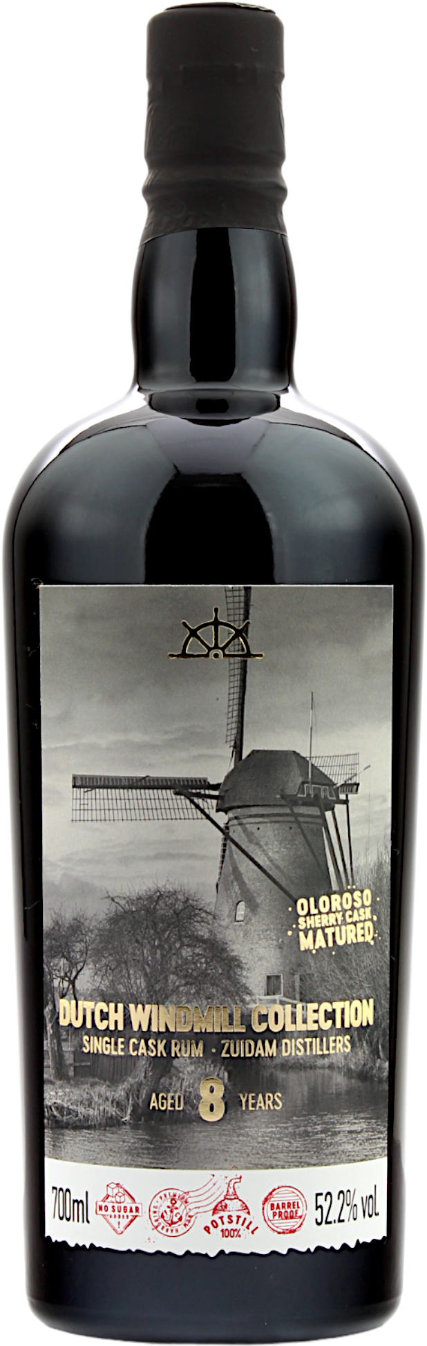 FRC 8 Jahre Oloroso Cask Zuidam Distillers Rum Dutch Windmill Collection 52.2% 0,7l