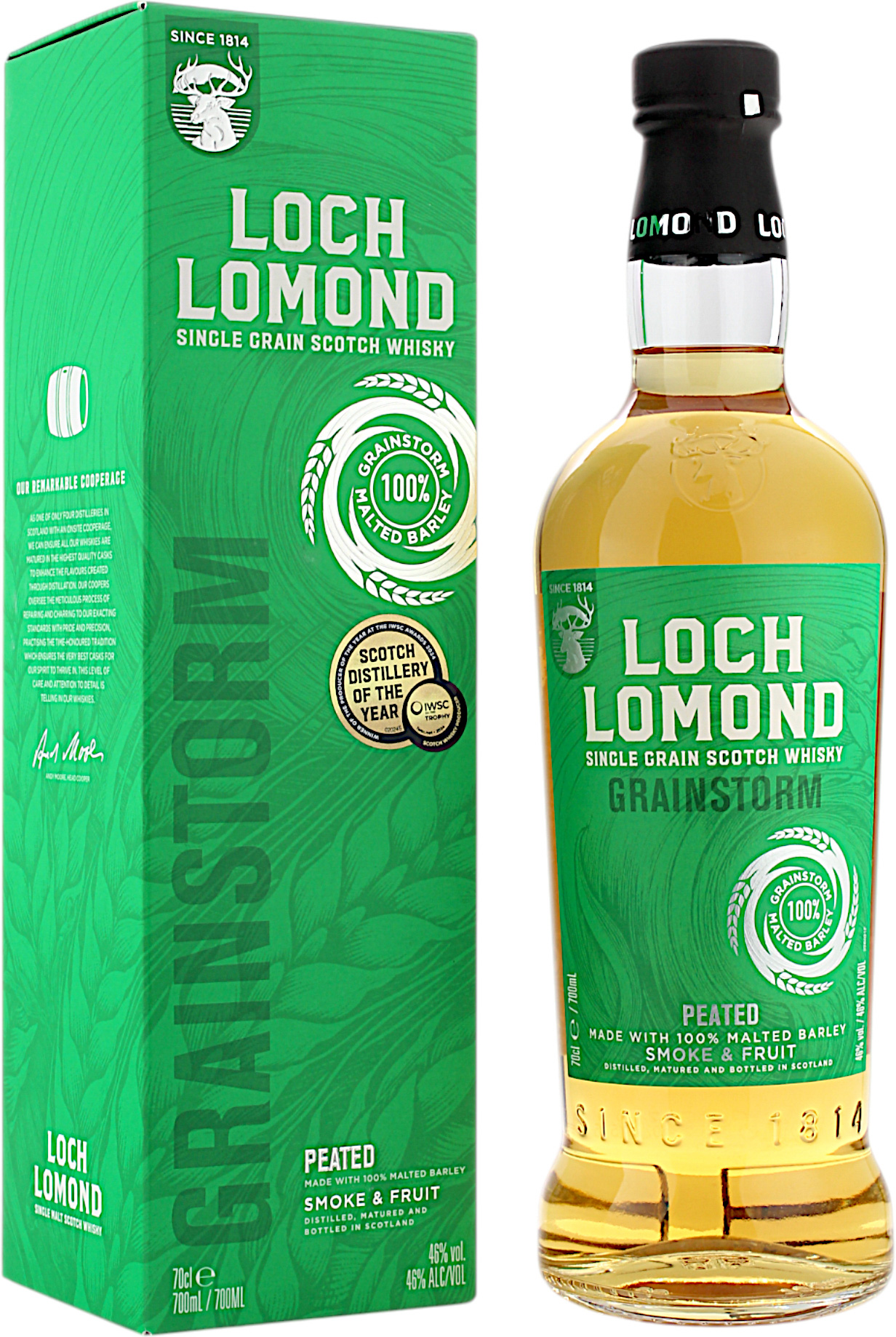 Loch Lomond Single Grain Peated Coffey Still 46.0% 0,7l