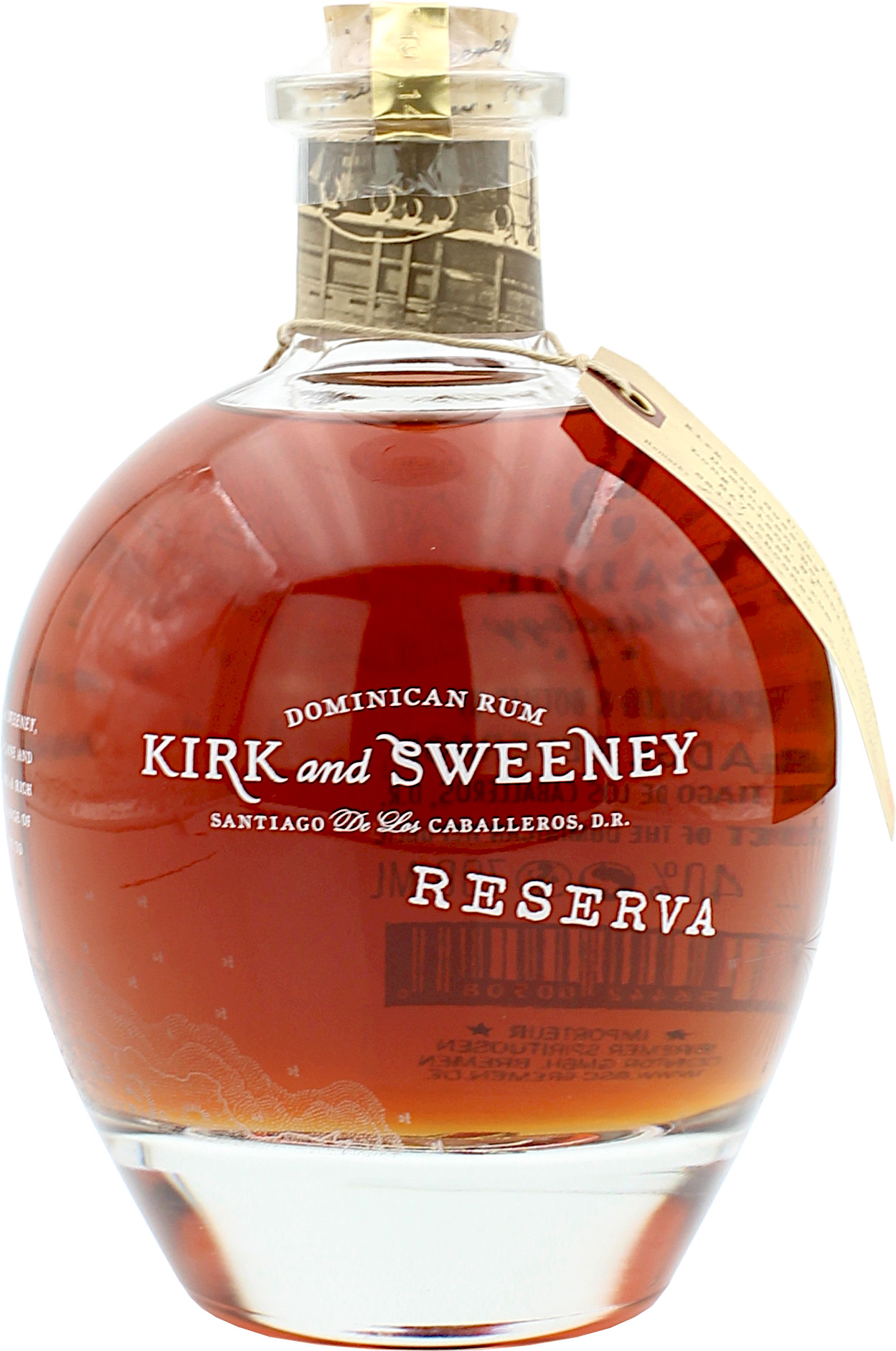 Kirk and Sweeney Rum Reserva 40.0% 0,7l