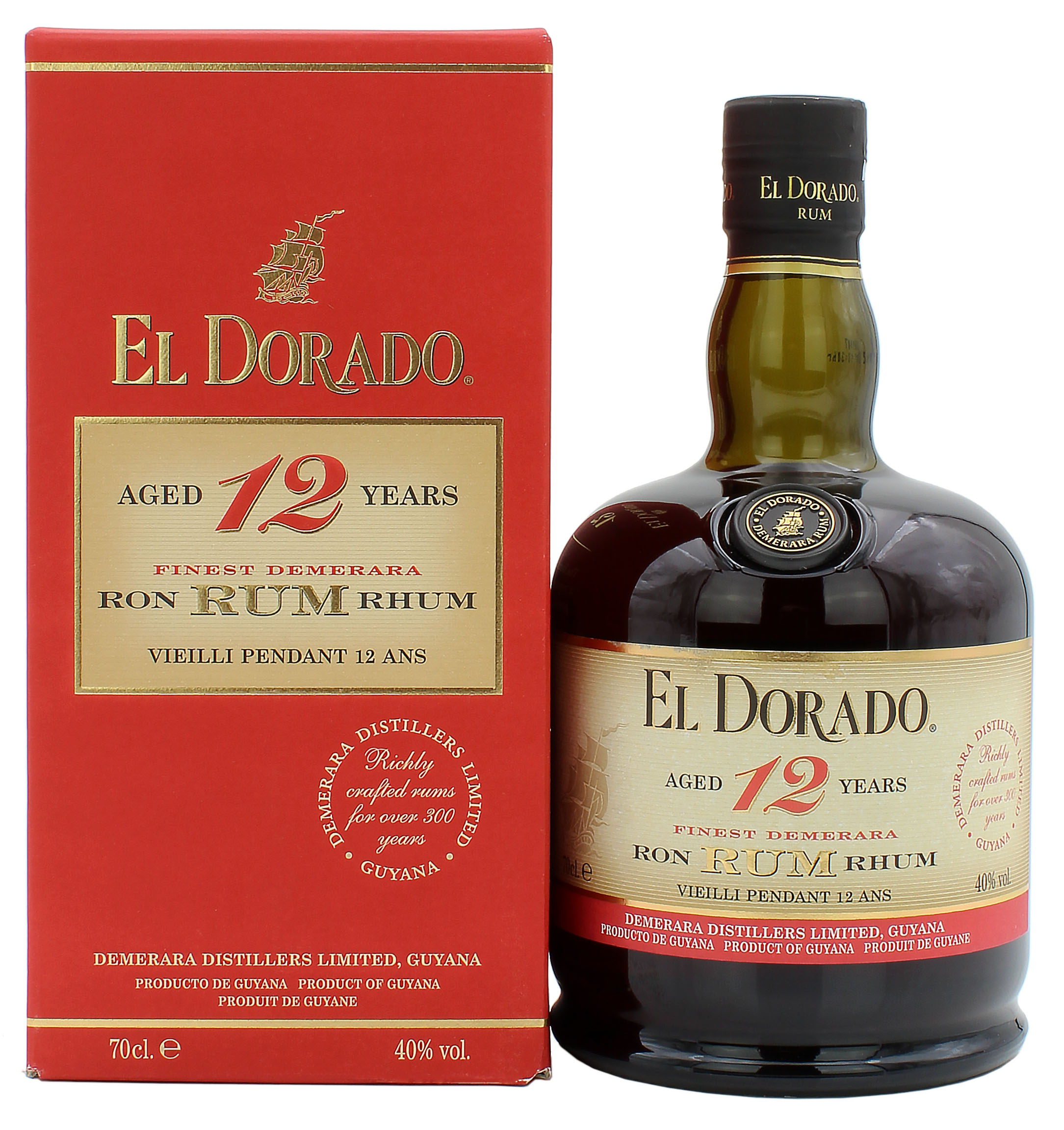 El Dorado Rum 12 Jahre 40.0% 0,7l