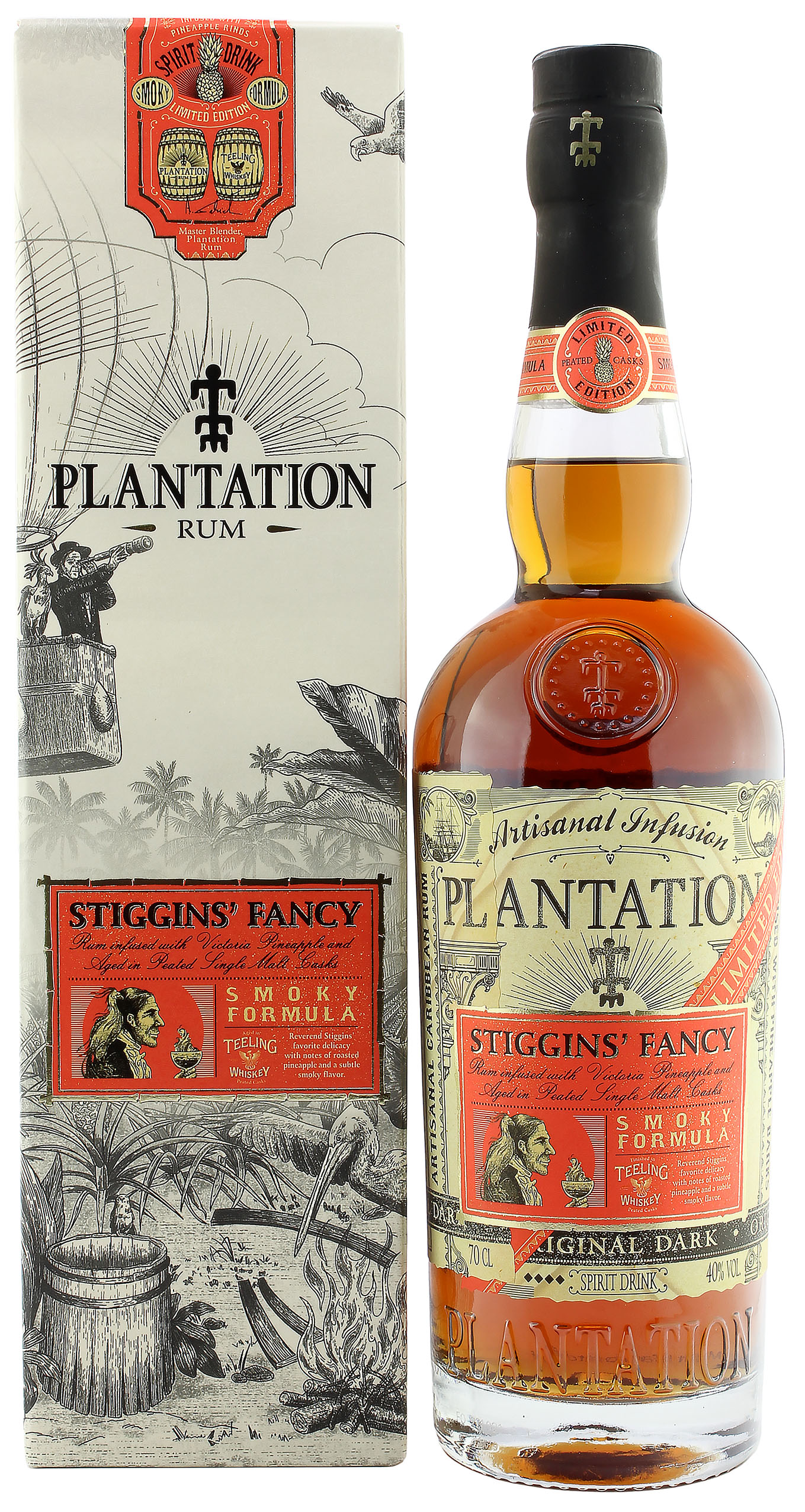 Plantation Rum Pineapple Stiggins Fancy Smoky Formula 40.0% 0,7l