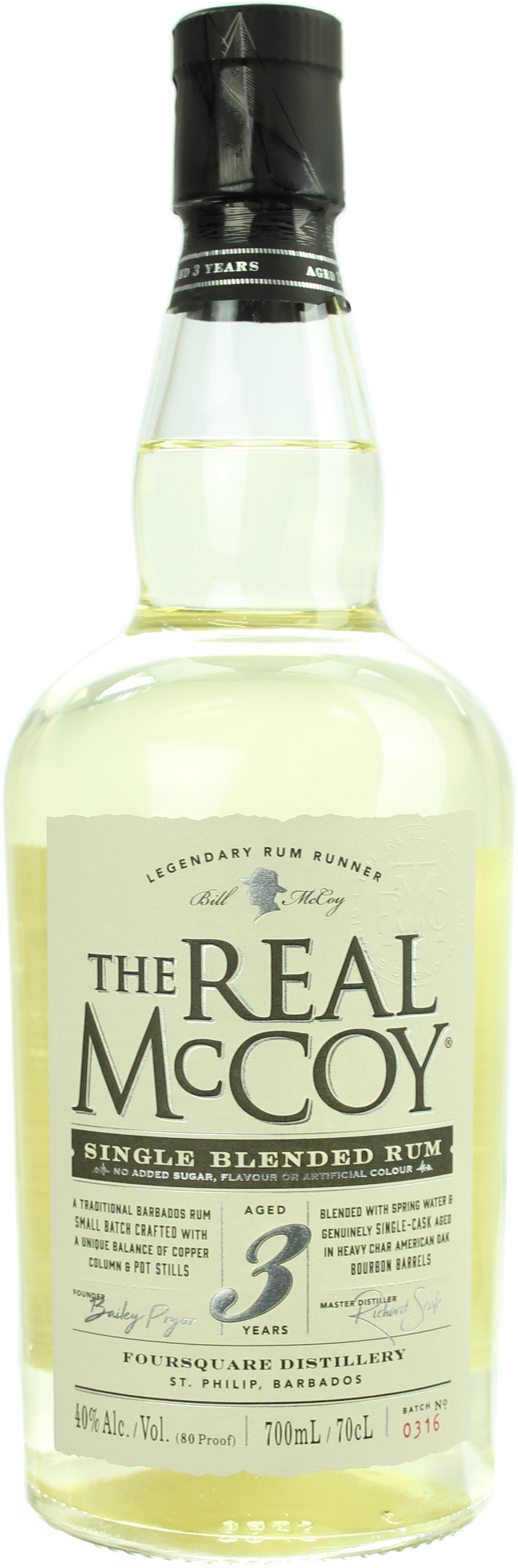 The Real McCoy Rum 3 Jahre 40.0% 0,7l