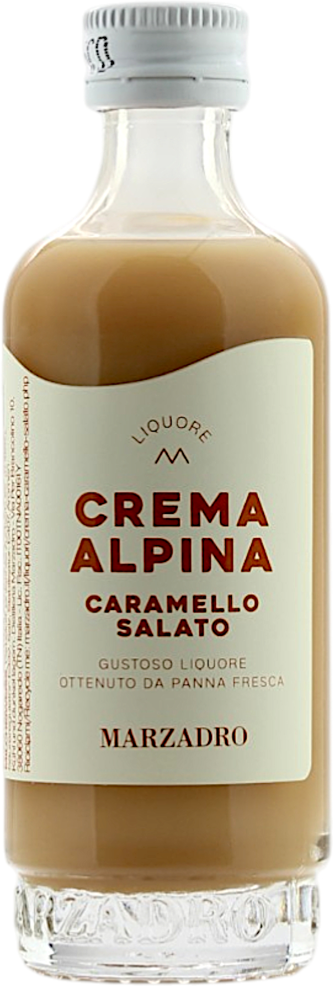 Miniatur Marzadro Crema Alpina Caramello Salato 17.0% 0,05l