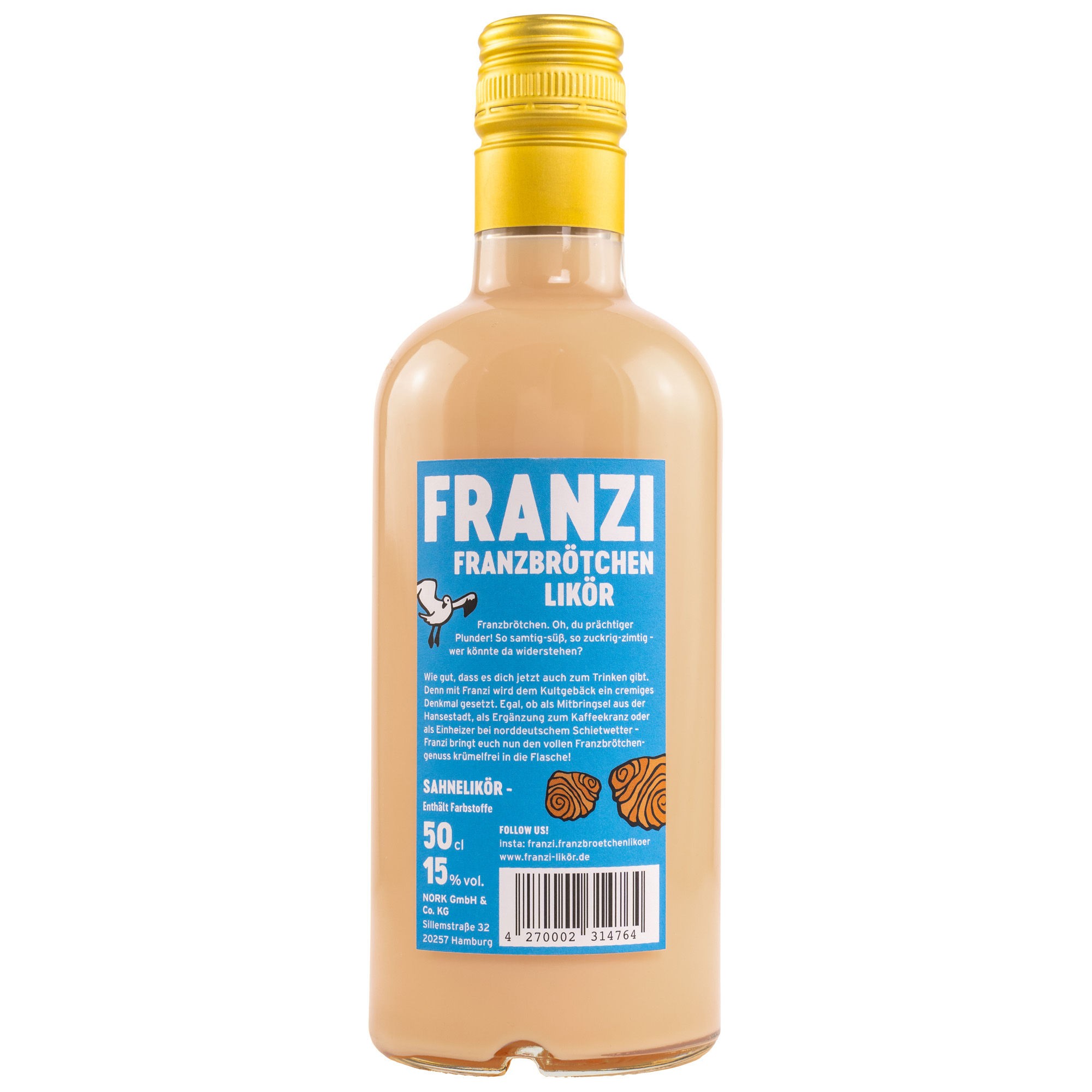Franzi Franzbrötchenlikör 15.0% 0,5l