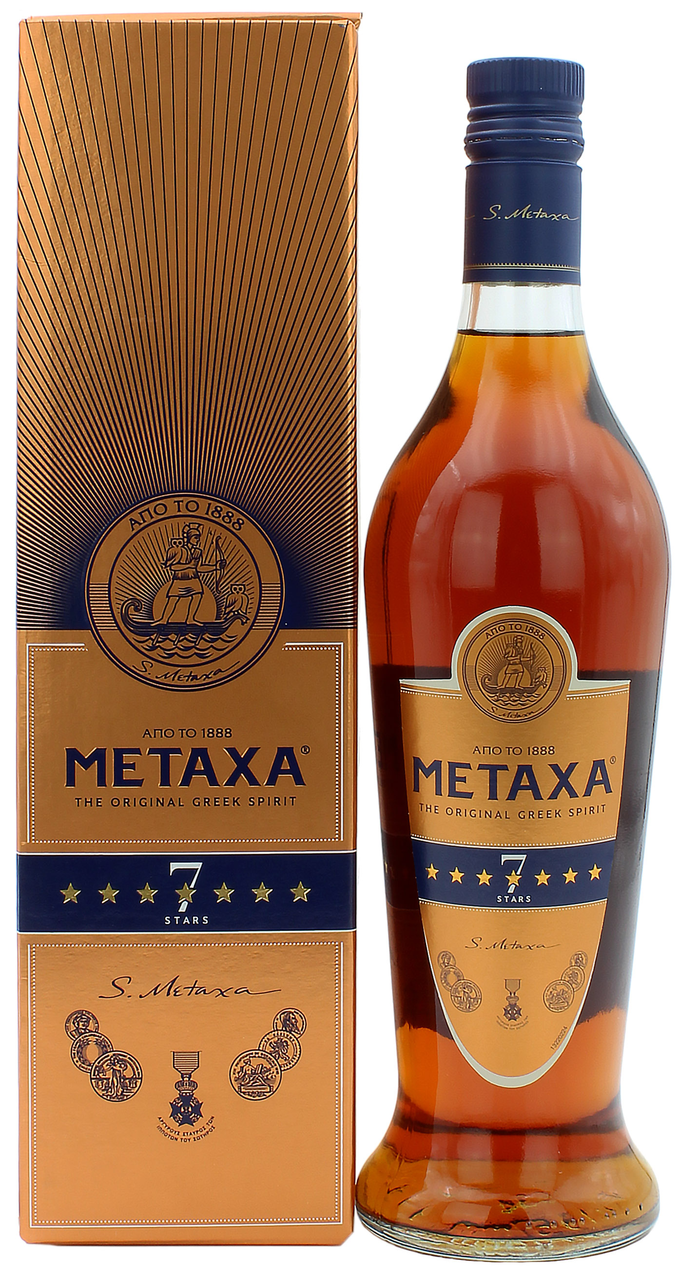 Metaxa 7 Sterne in Geschenkverpackung 40.0% 0,7l