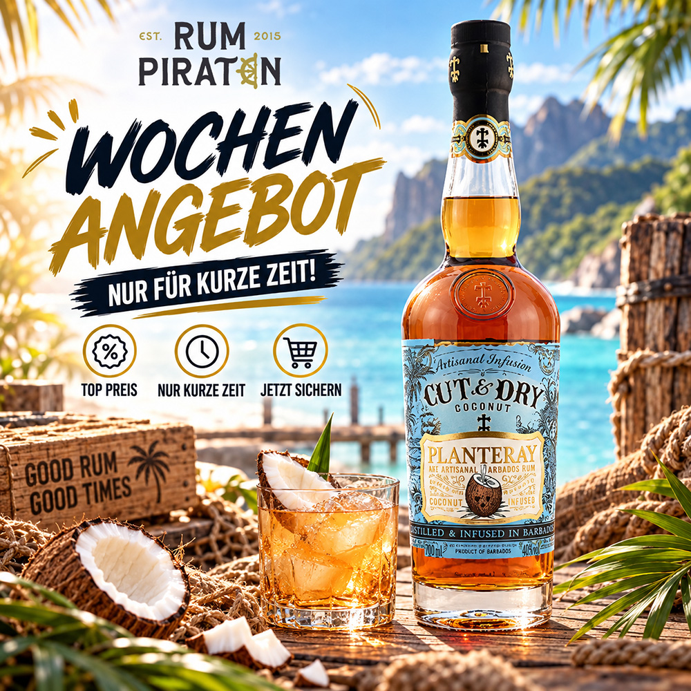 Planteray Cut & Dry Rum – Wochenangebot