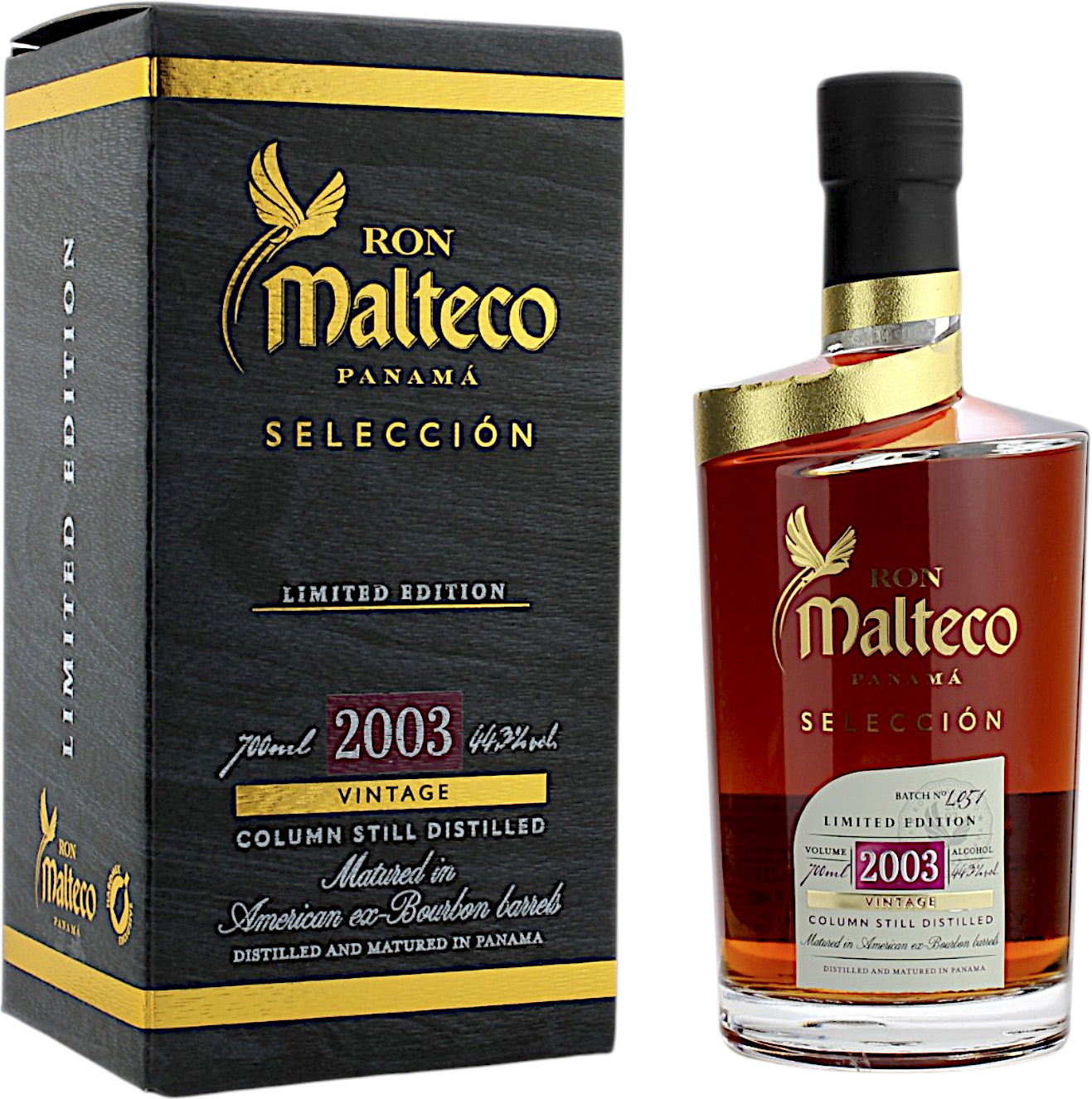 Ron Malteco Seleccion 2003 44.3% 0,7l