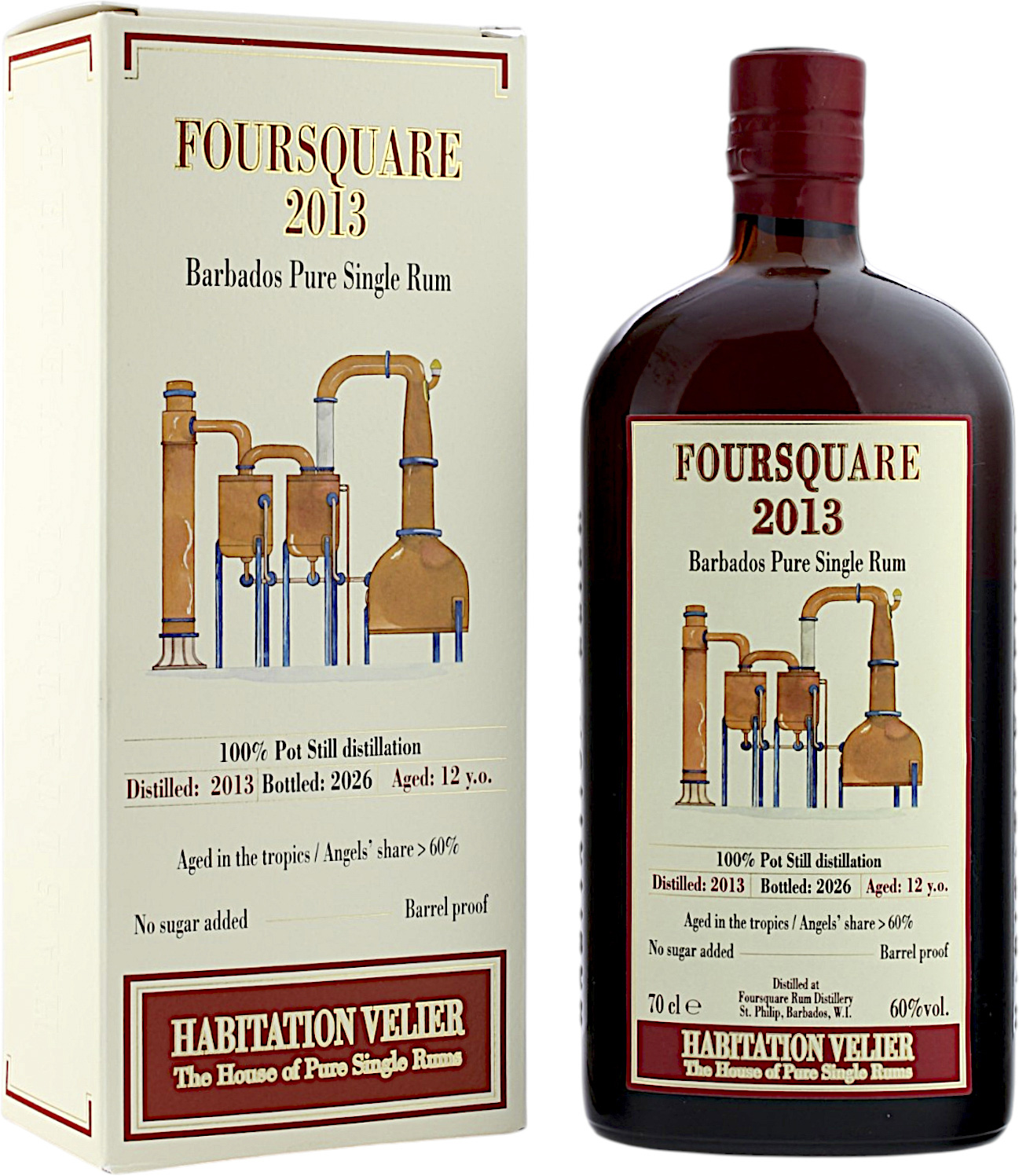 Foursquare 12 Jahre 2013/2026 Ex-Cognac Casks Habitation Velier 60.0% 0,7l