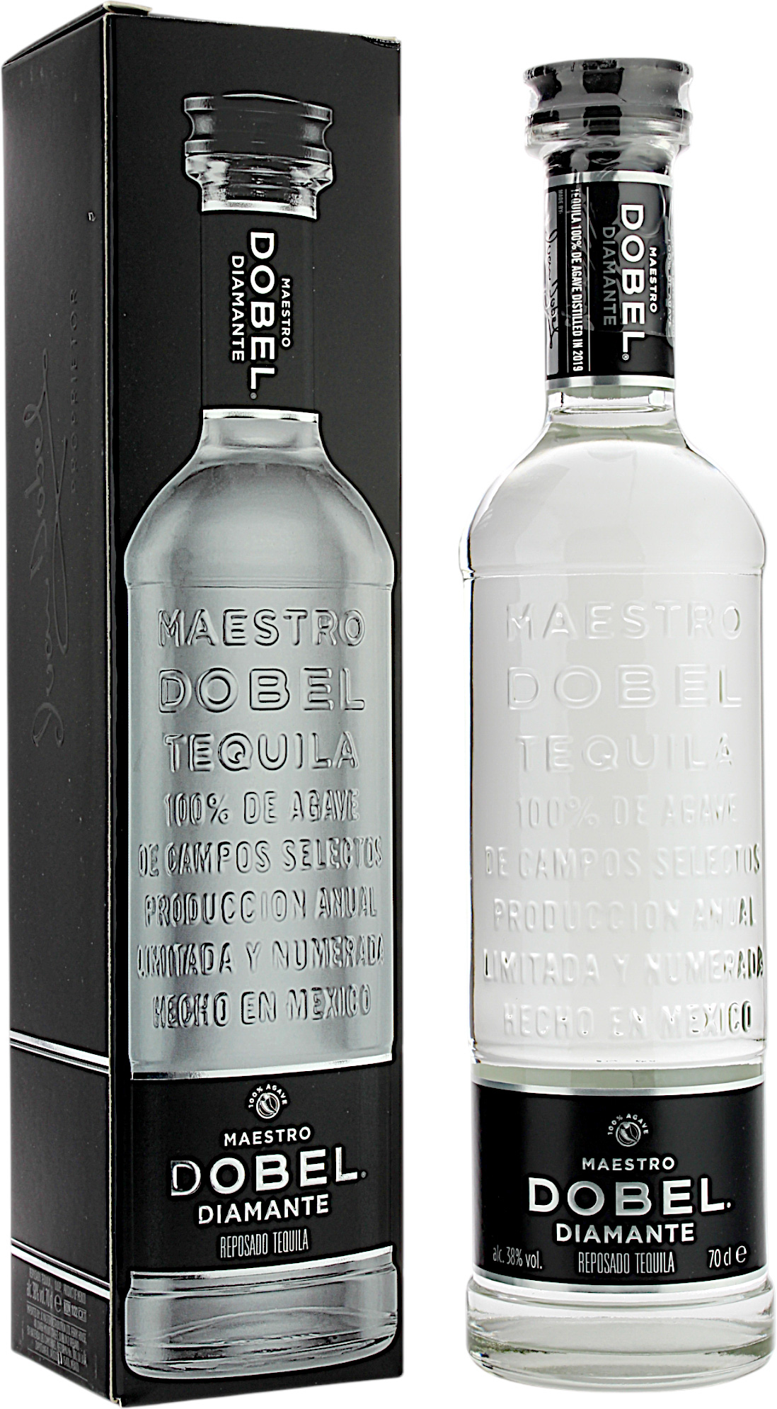 Maestro Dobel Diamante – Premium Reposado Tequila 38.0% 0,7l