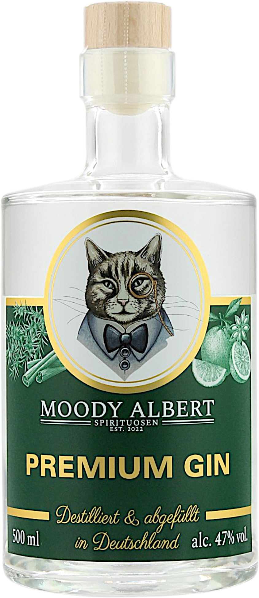 Moody Albert Premium Gin 47.0% 0,5l