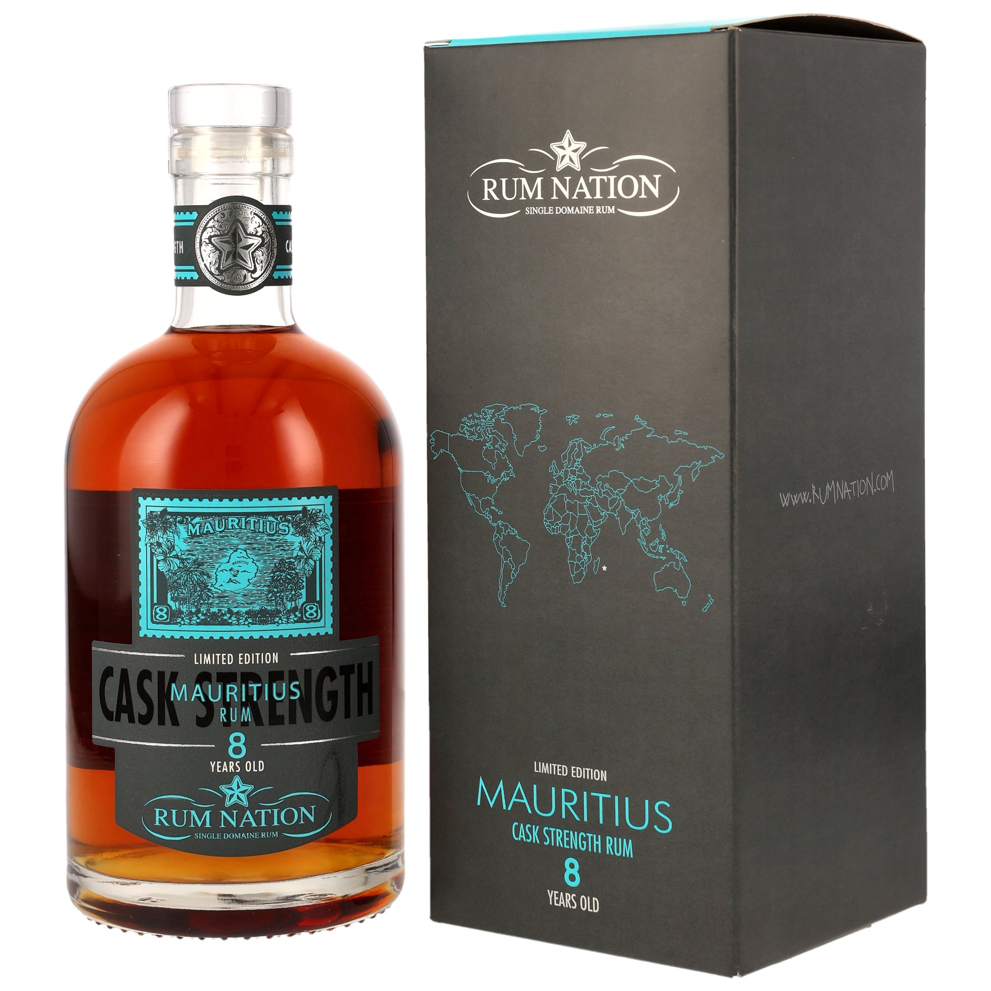Rum Nation 8 Jahre Mauritius Cask Strength 54.9% 0,7l