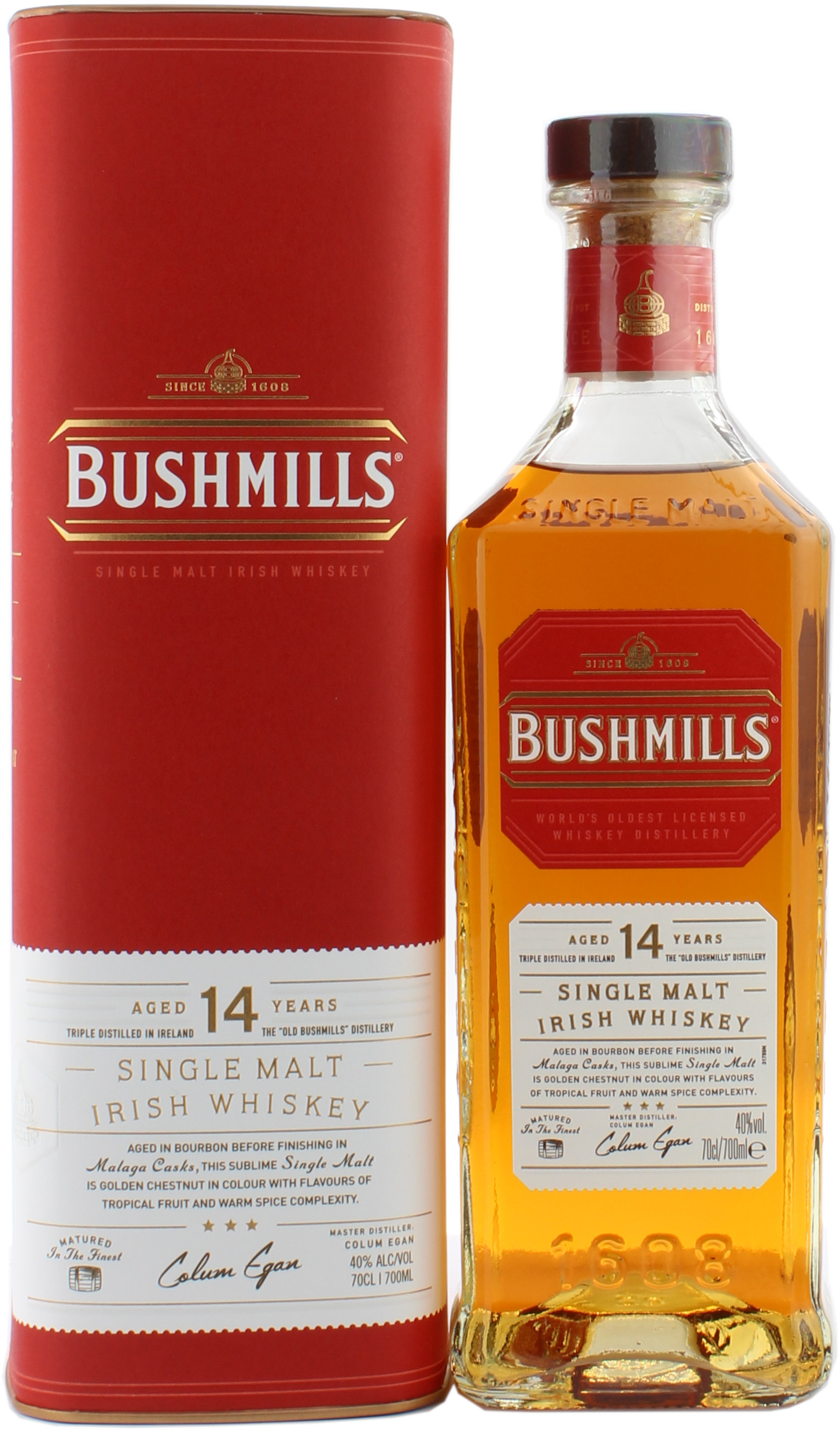 Bushmills 14 Jahre Malaga Casks Finish 40.0% 0,7l