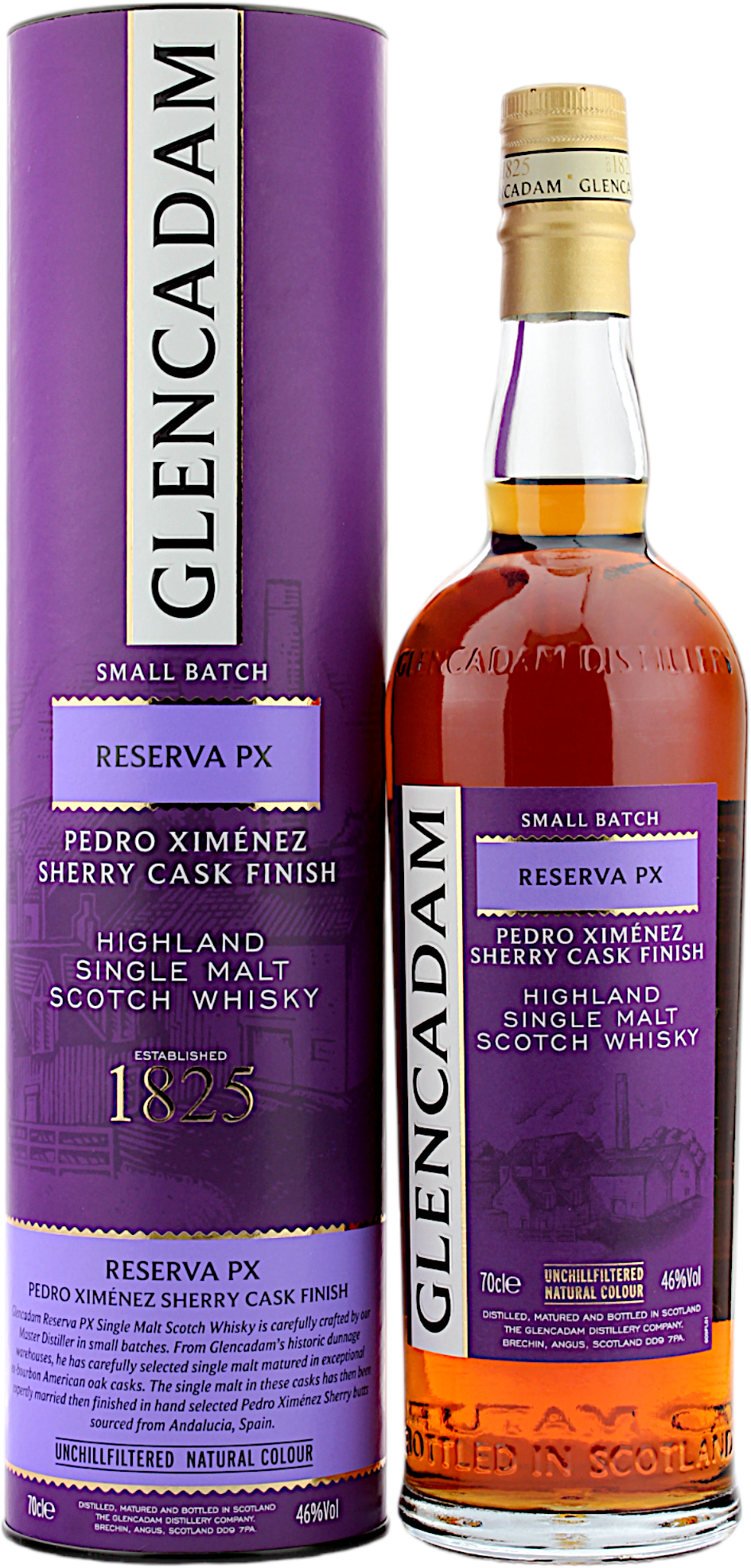 Glencadam Reserva PX - PX Sherry Cask Finish altes Design 46.0% 0,7l