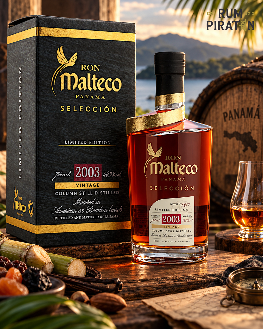 Ron Malteco Seleccion 2003 44.3% 0,7l – Ansicht 2