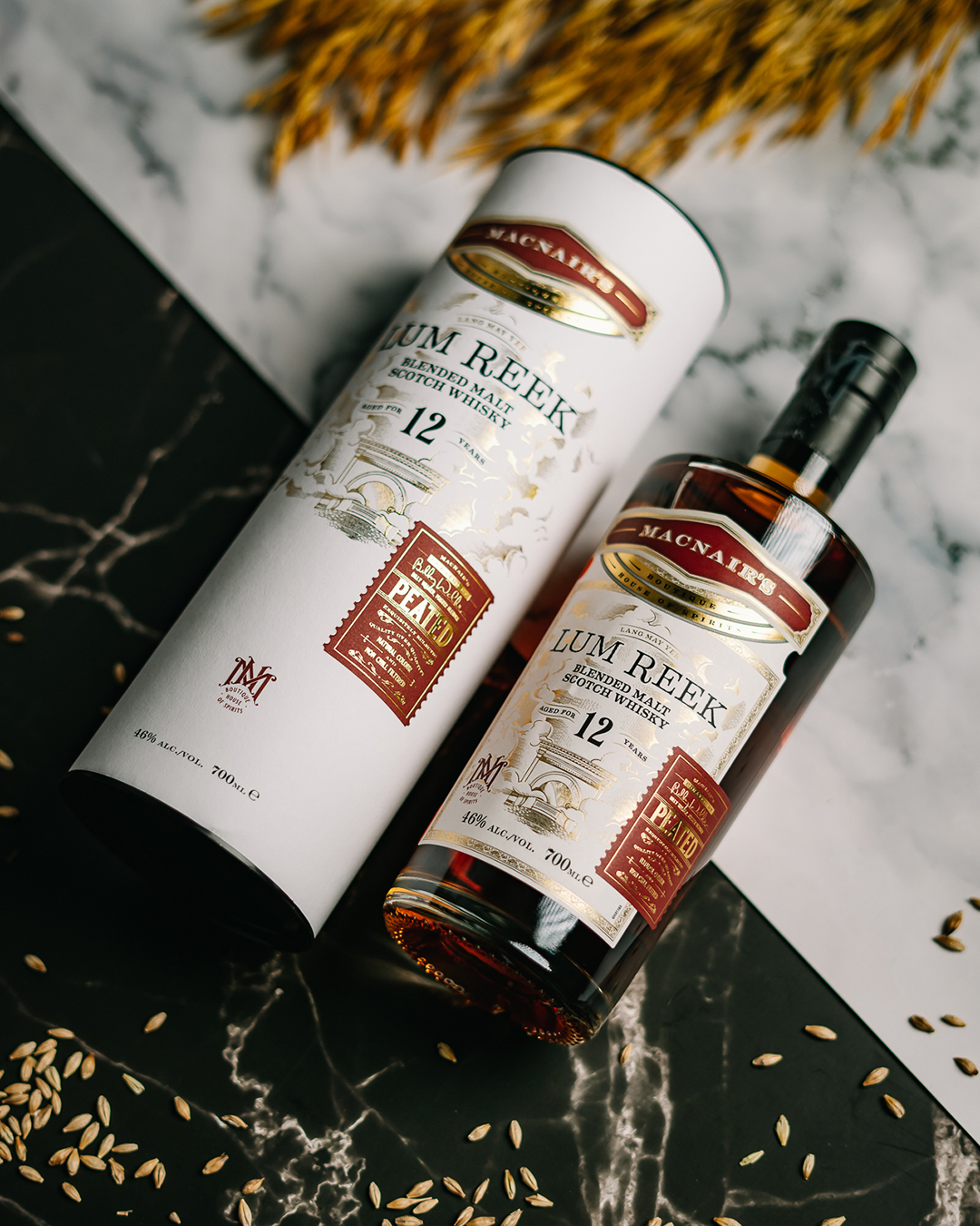 MacNair's Lum Reek 12 Jahre Peated 46.0% 0,7l – Ansicht 2