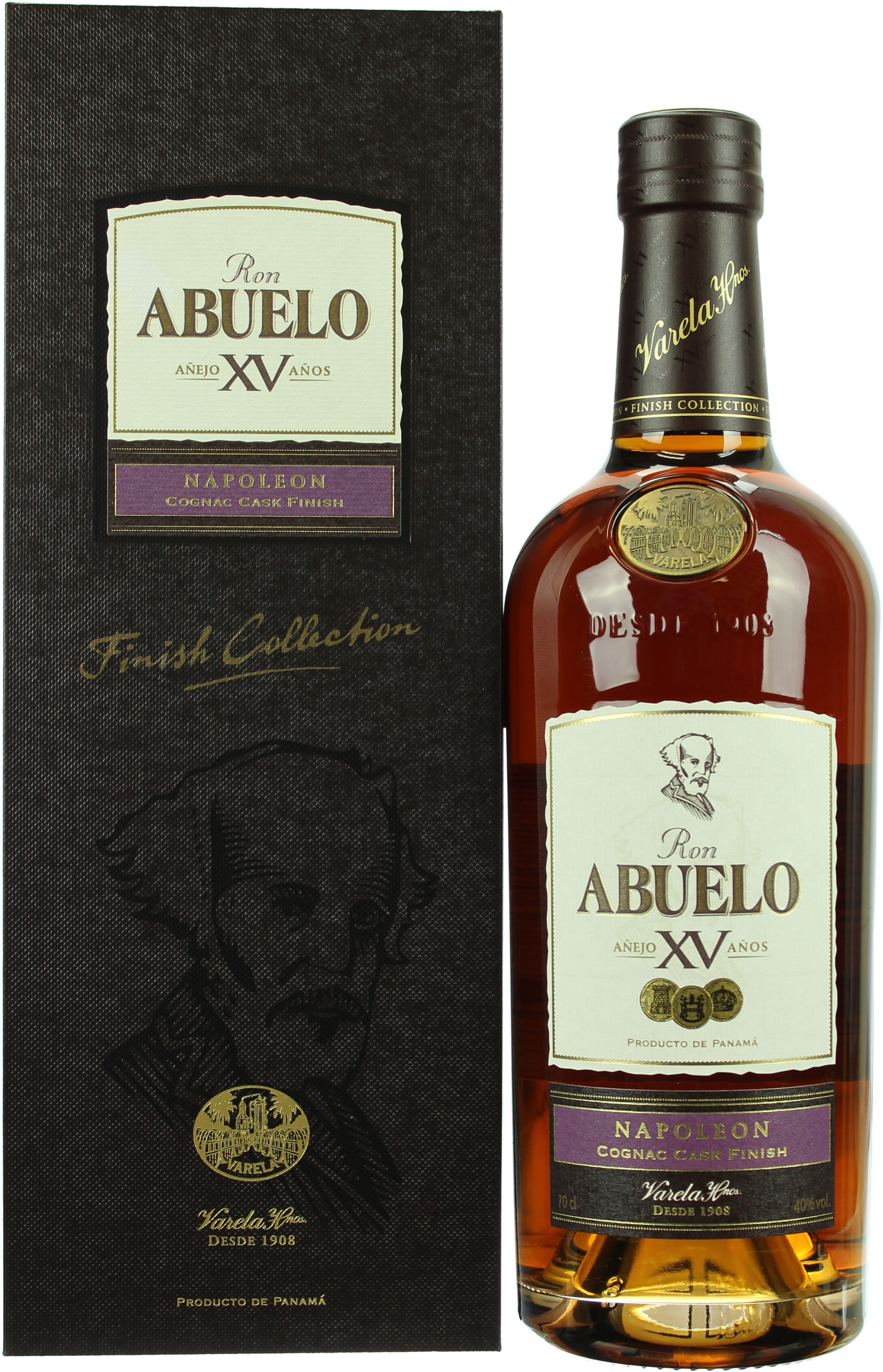 Abuelo 15 Jahre Napoleon Cognac Finish Rum 40.0% 0,7l