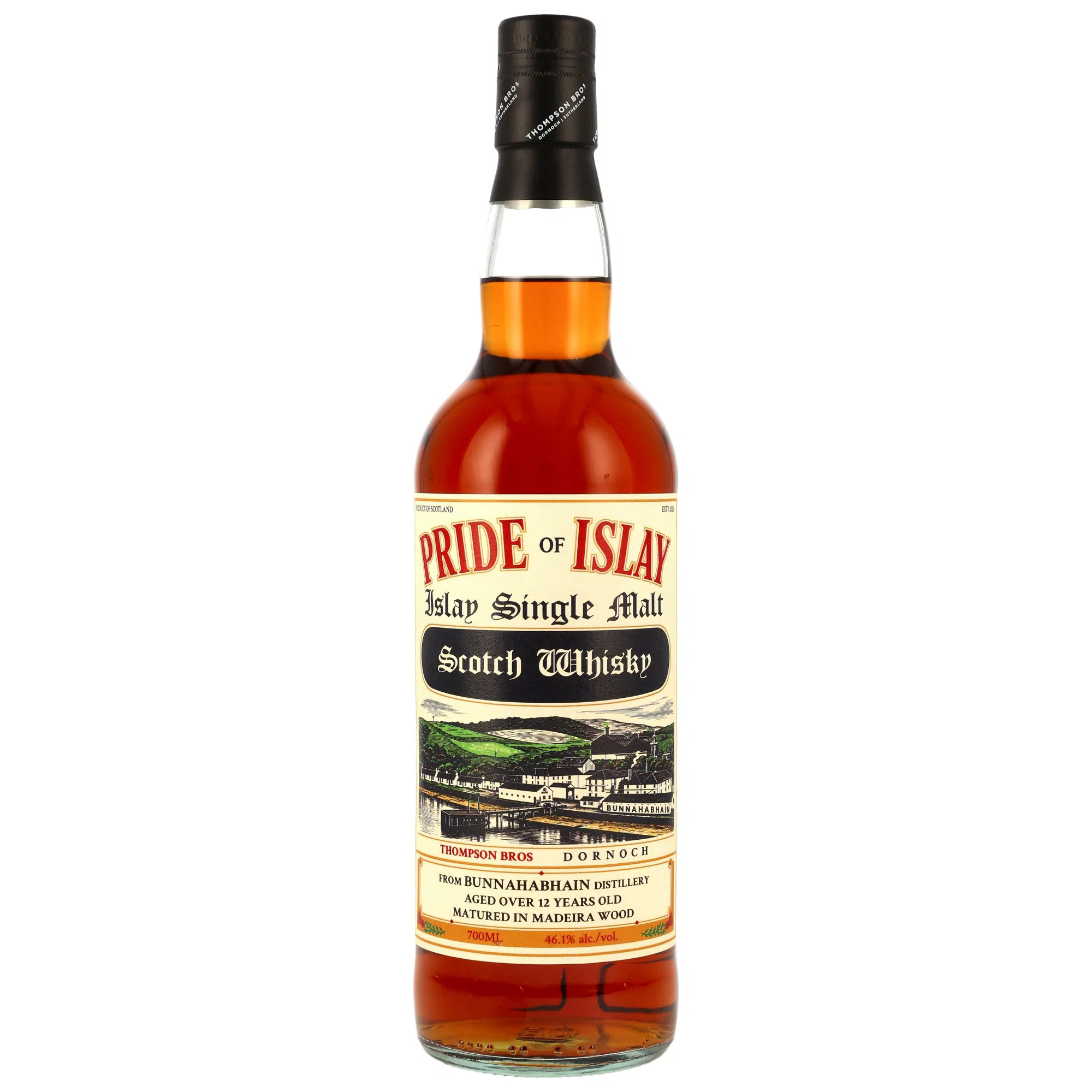 Bunnahabhain 12 Jahre Pride of Islay Madeira Casks Thompson Bros. 46.1% 0,7l
