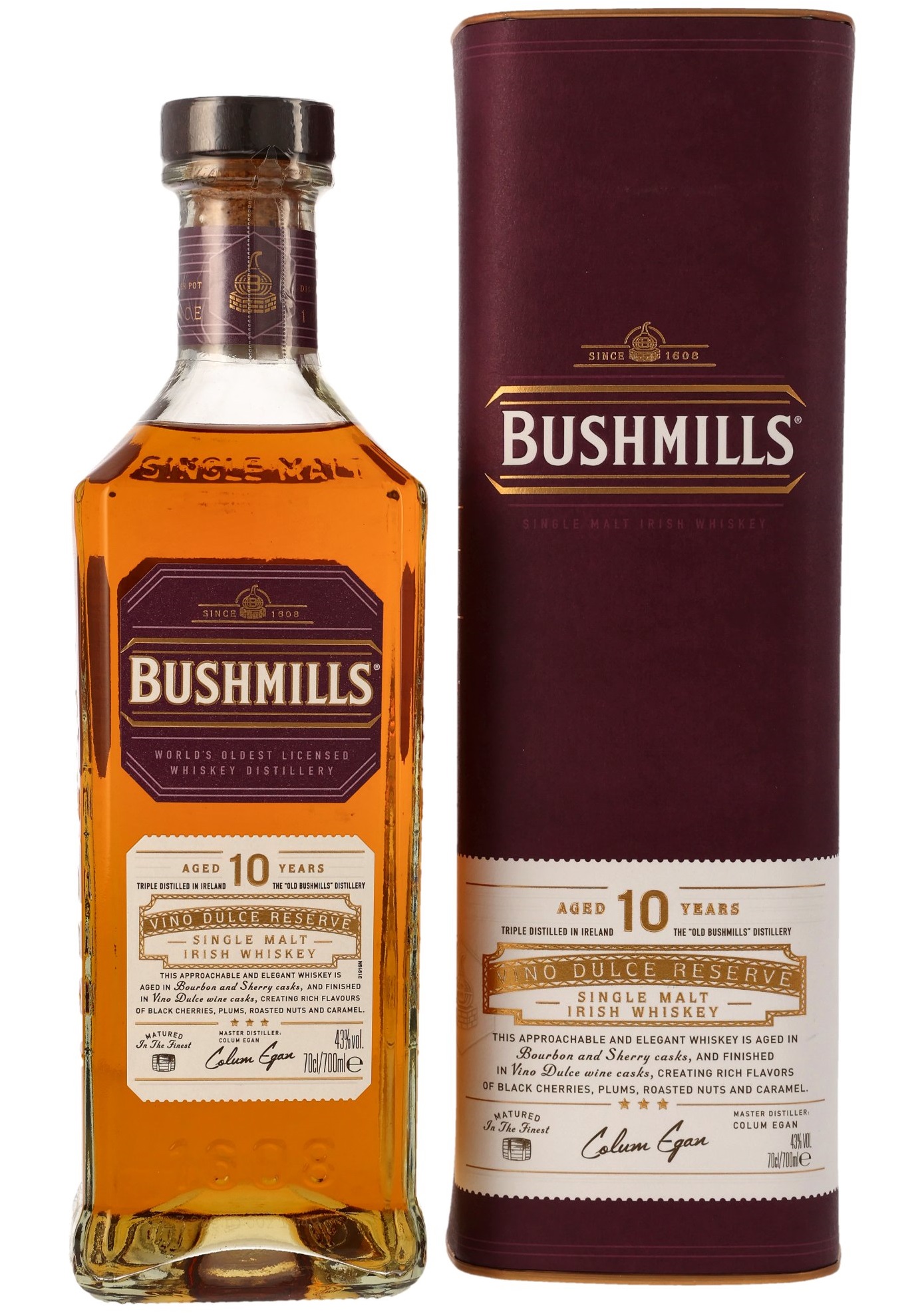 Bushmills 10 Jahre Vino Dulce Reserve 43.0% 0,7l