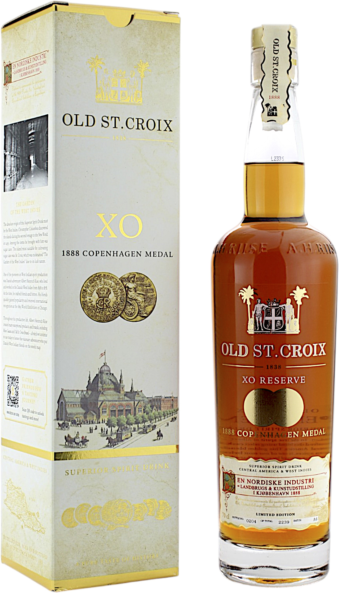Old St. Croix XO 1888 Copenhagen Gold Medal Rum 40.0% 0,7l