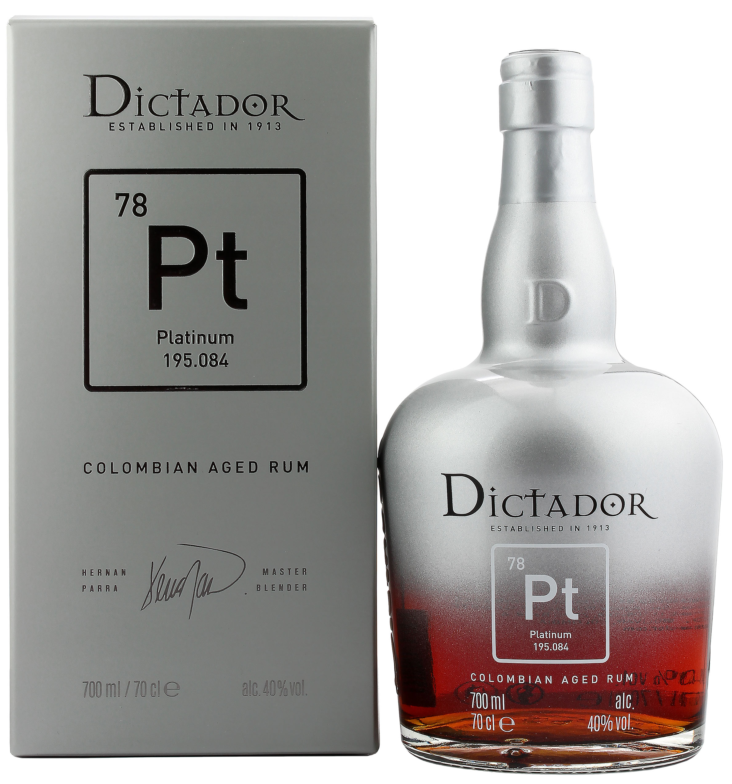 Dictador Rum XO Platinum 40.0% 0,7l