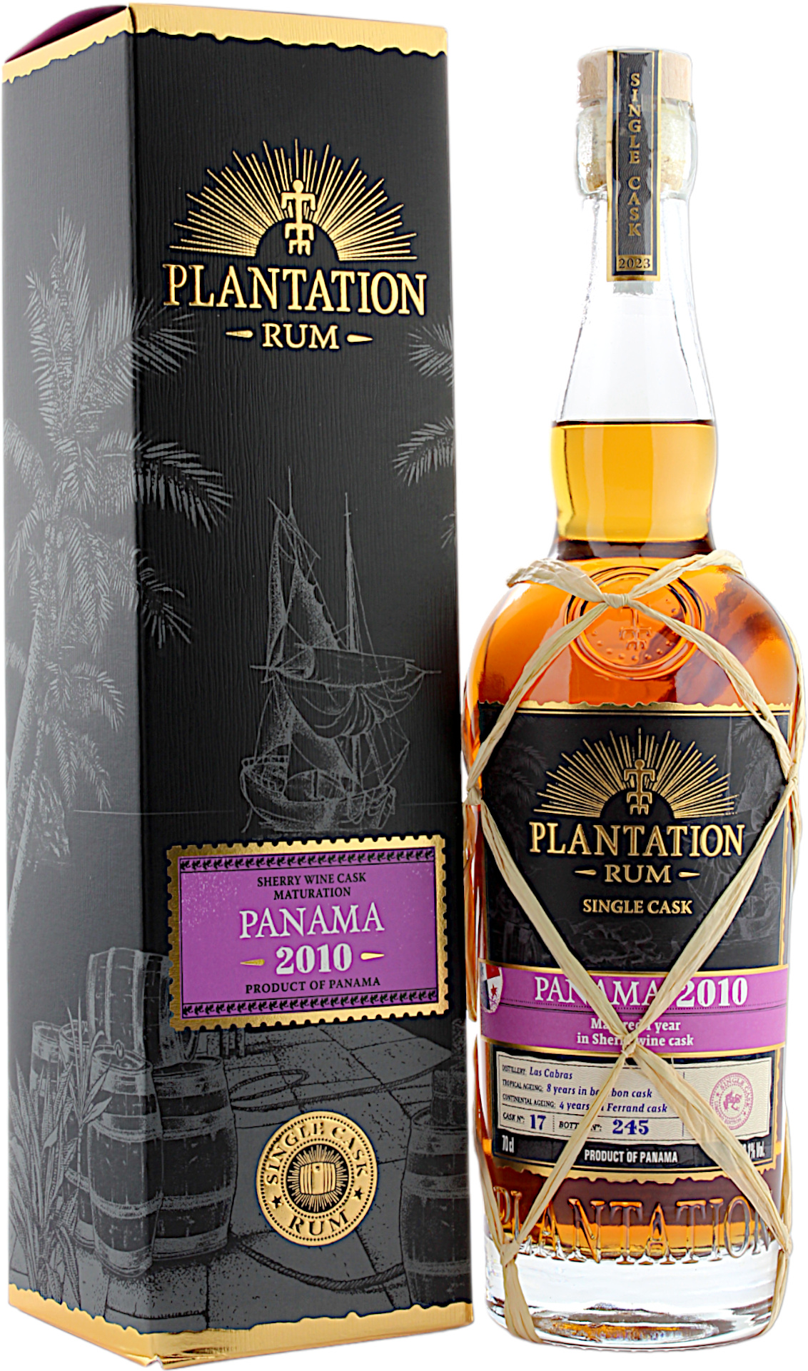 Plantation Rum Panama 2010 Single Cask Sherry (Dios Baco) Cask Finish 2023 50.1% 0,7l