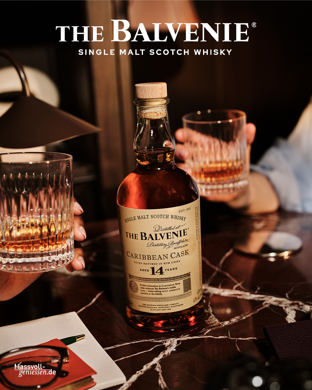 Balvenie Caribbean Cask 14 Jahre Limited Edition Design 43.0% 0,7l – Ansicht 2