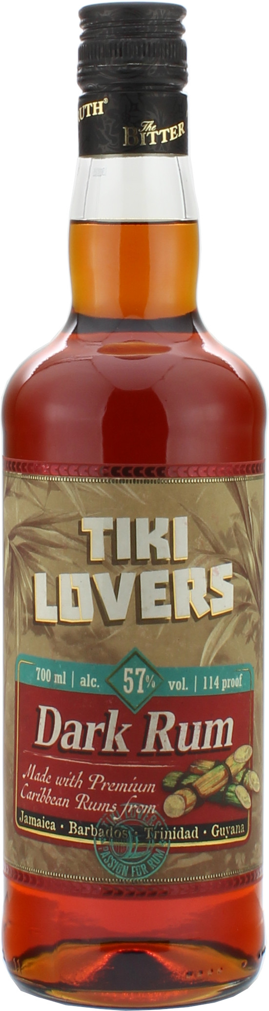 Tiki Lovers Dark Rum 57.0% 0,7l