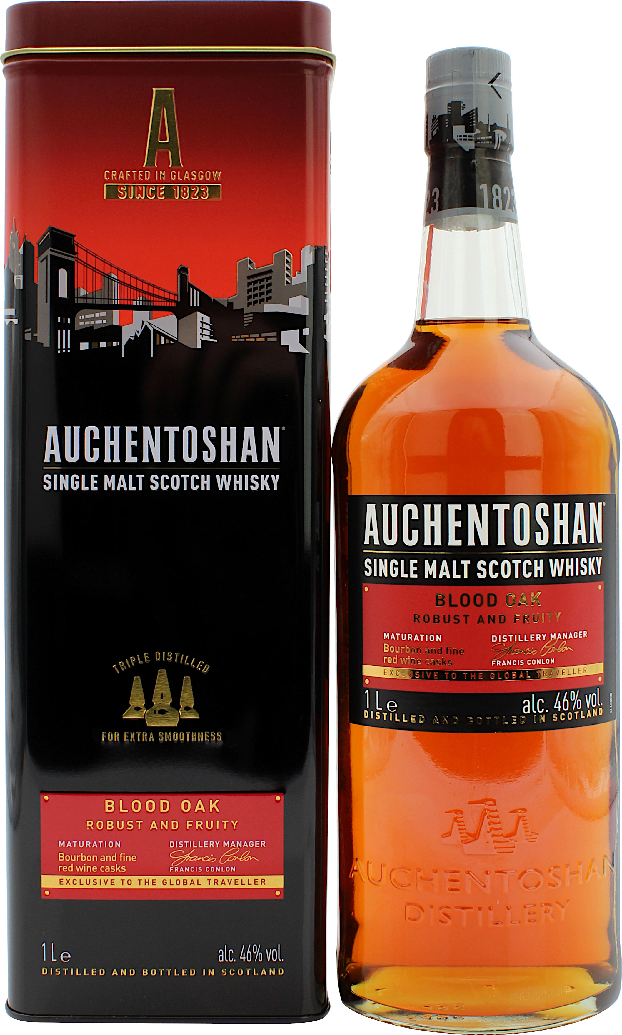 Auchentoshan Blood Oak 46.0% 1 Liter