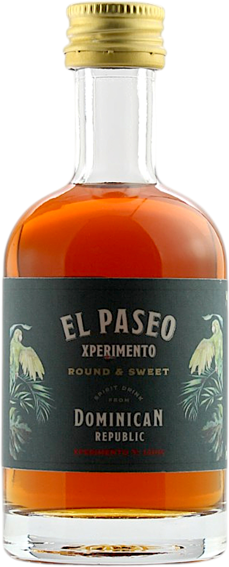 Miniatur El Paseo Del Ron Xperimento Round & Sweet 40.0% 0,05l