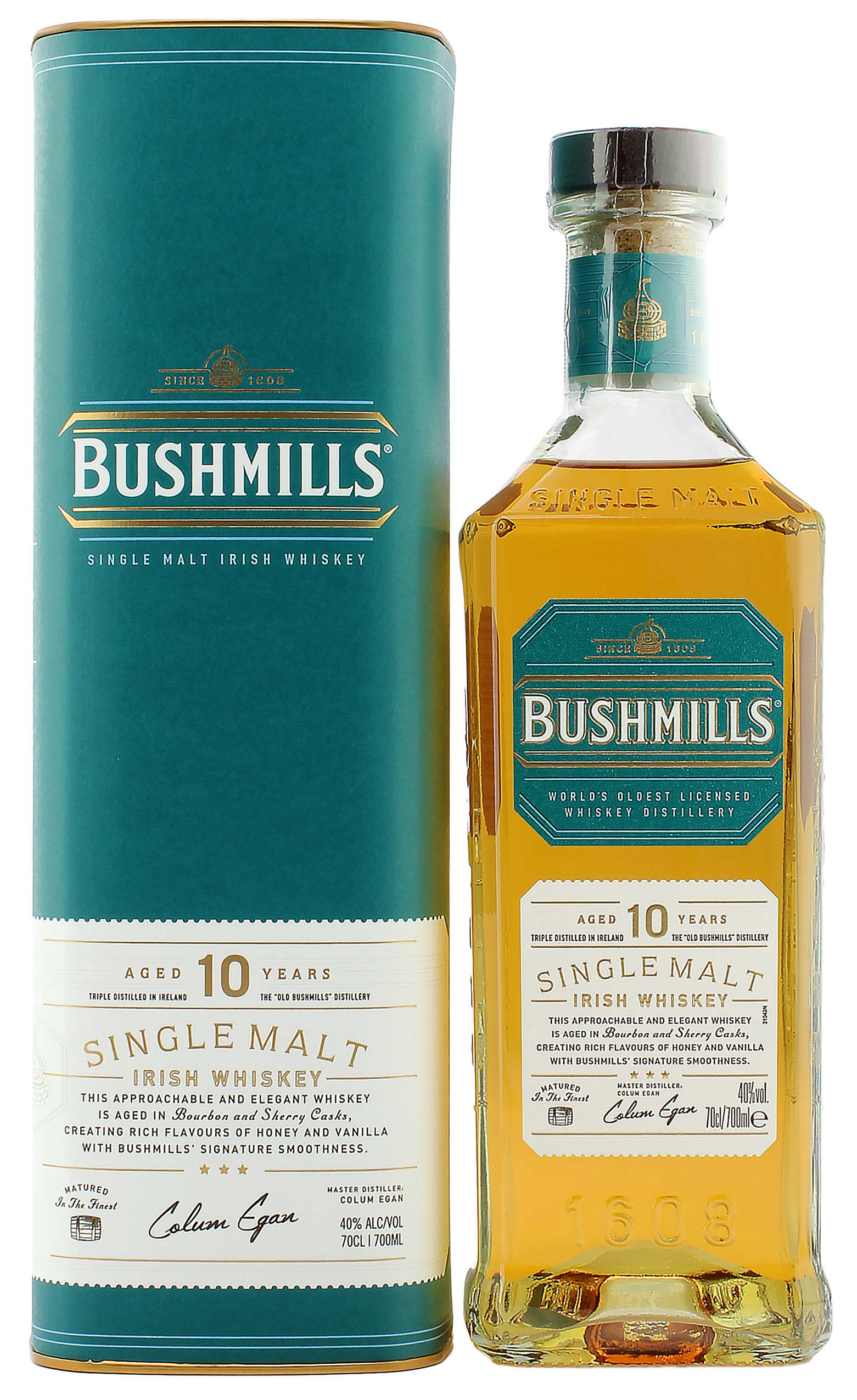 Bushmills 10 Jahre Geschenkpackung 40.0% 0,7l
