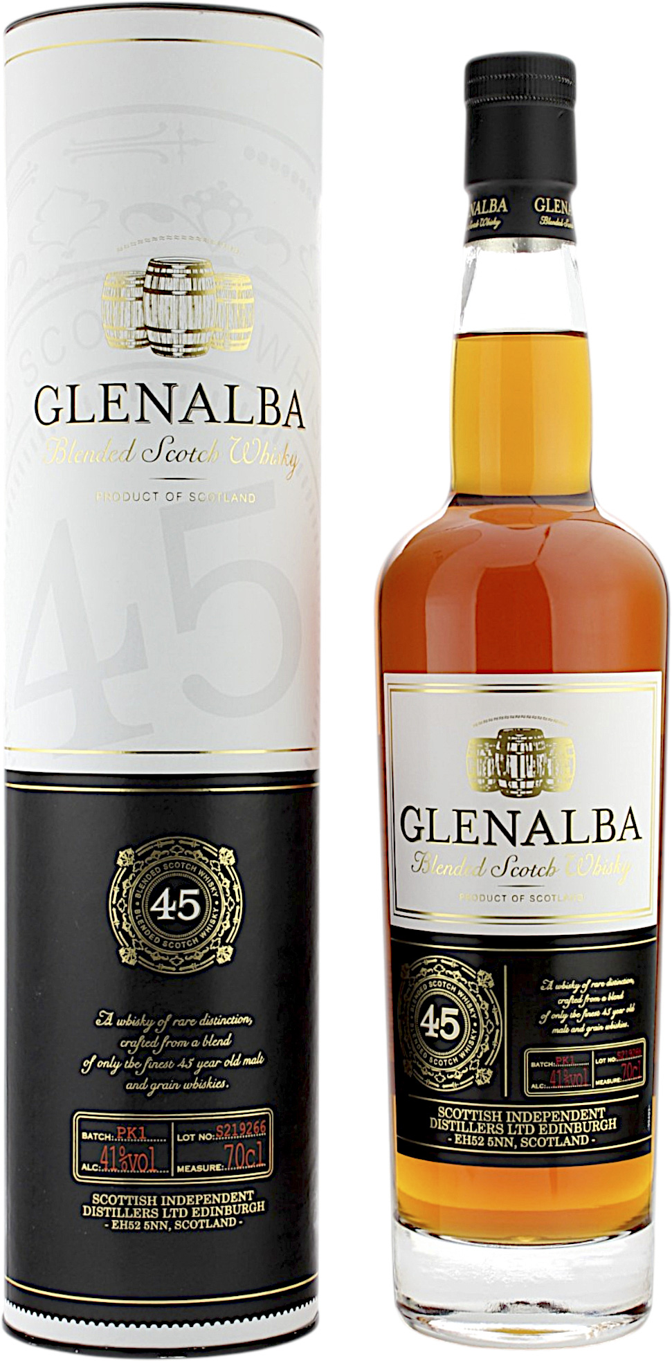 Glenalba 45 Jahre Blended Scotch Whisky 41.0% 0,7l
