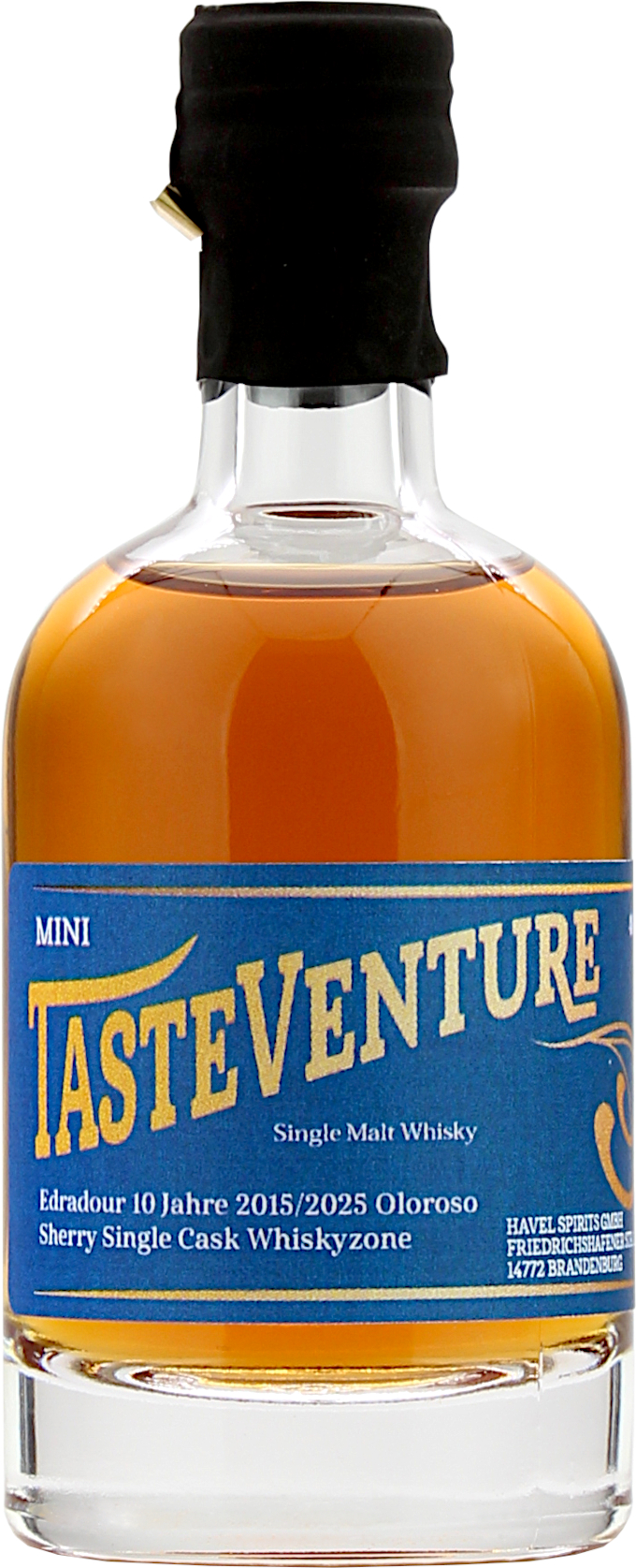 Miniatur Edradour 10 Jahre 2015/2025 Oloroso Sherry Single Cask Whiskyzone Tasteventure 46.0% 0,05l